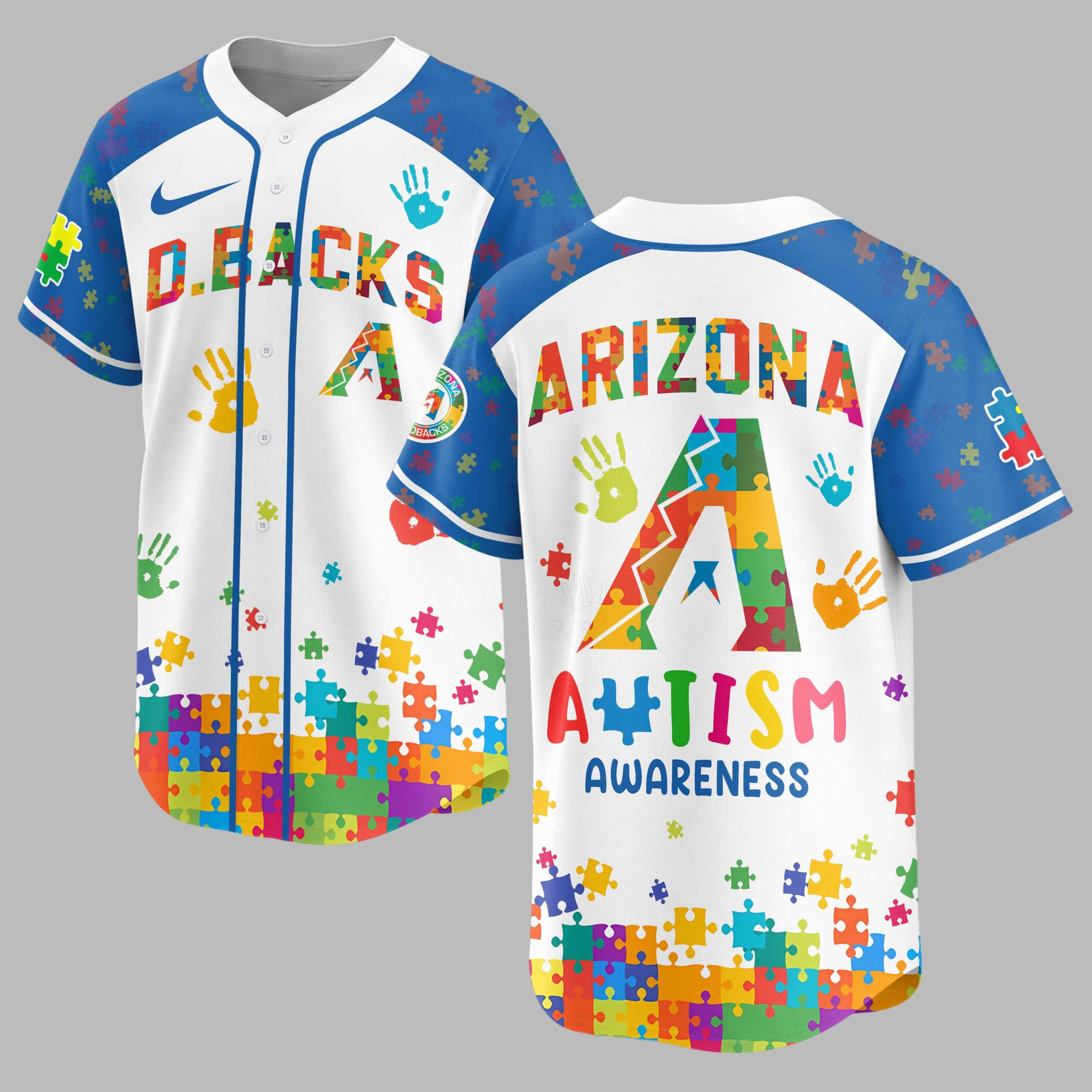 Arizona Diamondbacks | MLB x Autism Awareness Puzzle Premium Jersey