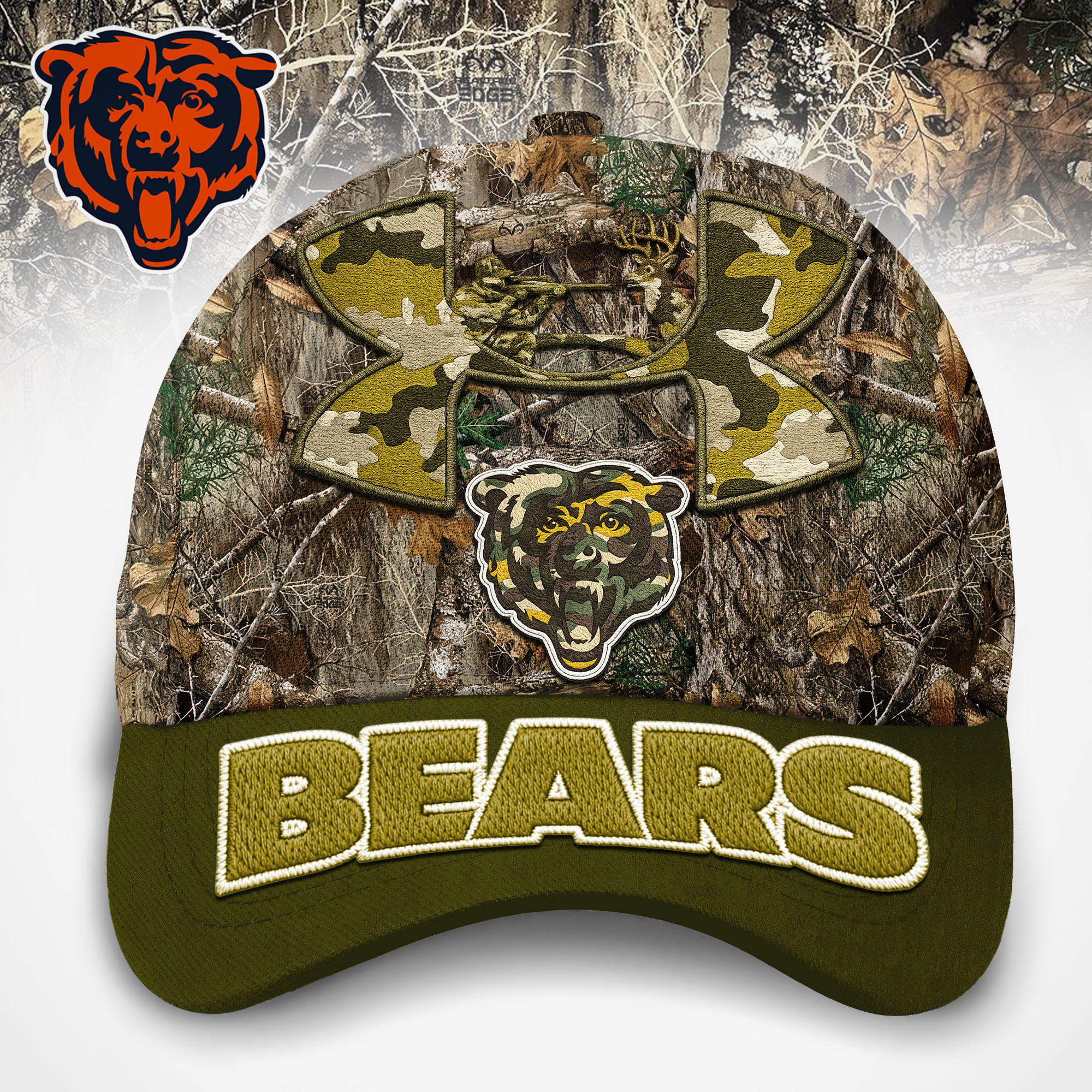 Chicago Bears | Premium NFL Hunting Under Armour Classic Cap TD