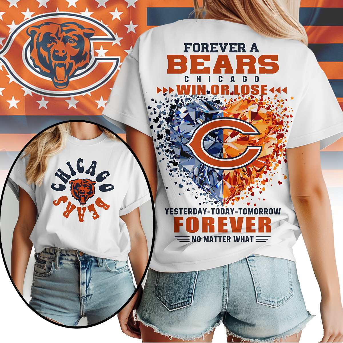 Chicago Bears | Premium NFL Win or Lose Always Loyal Women's Shirt NY
