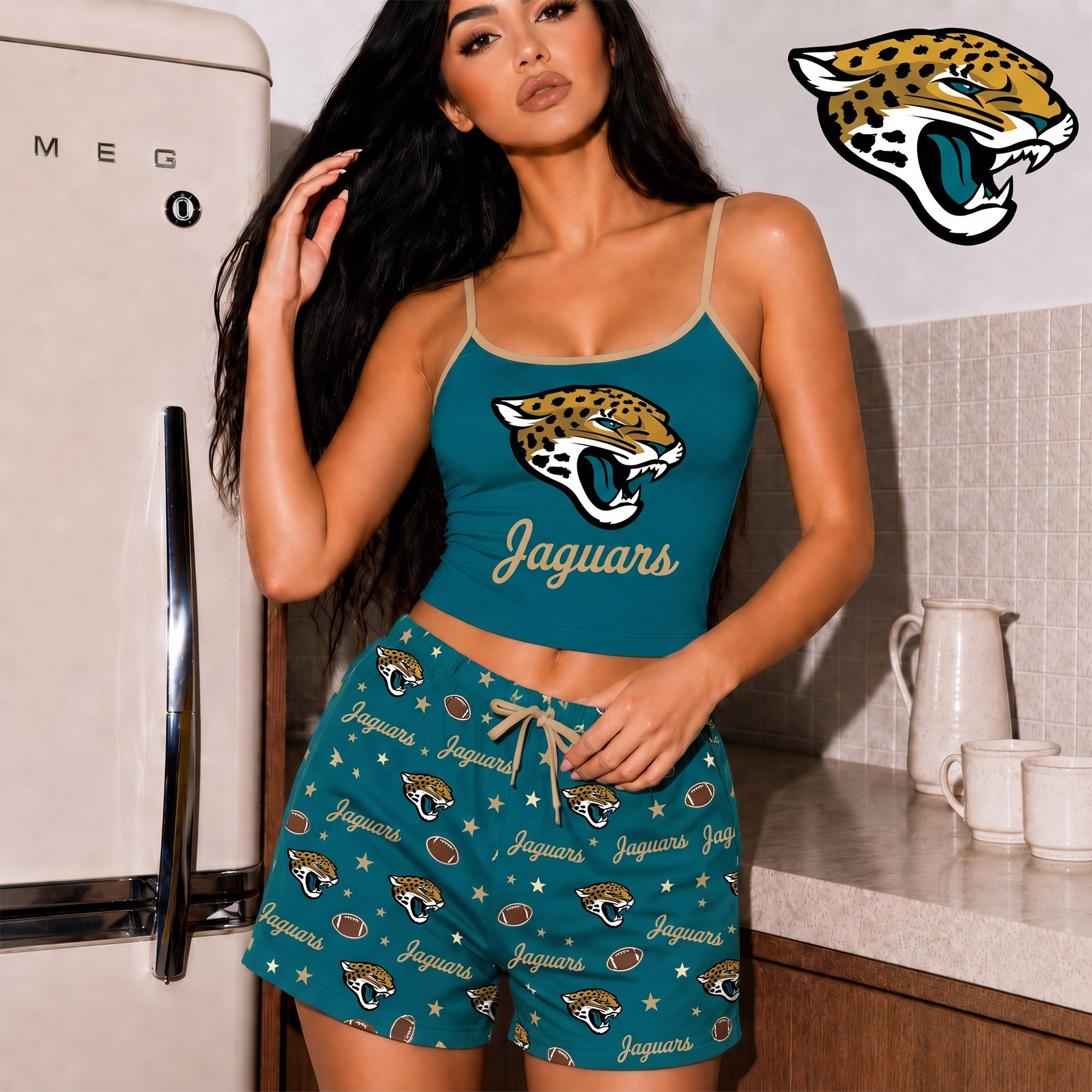 Jacksonville Jaguars | Premium NFL Shorts & Camisole Sleepwear Set NY
