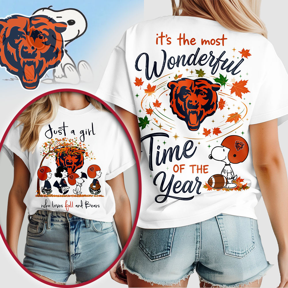 Chicago Bears | Premium NFL Fall Wonderful Time of the Year 3D Shirt NTH1