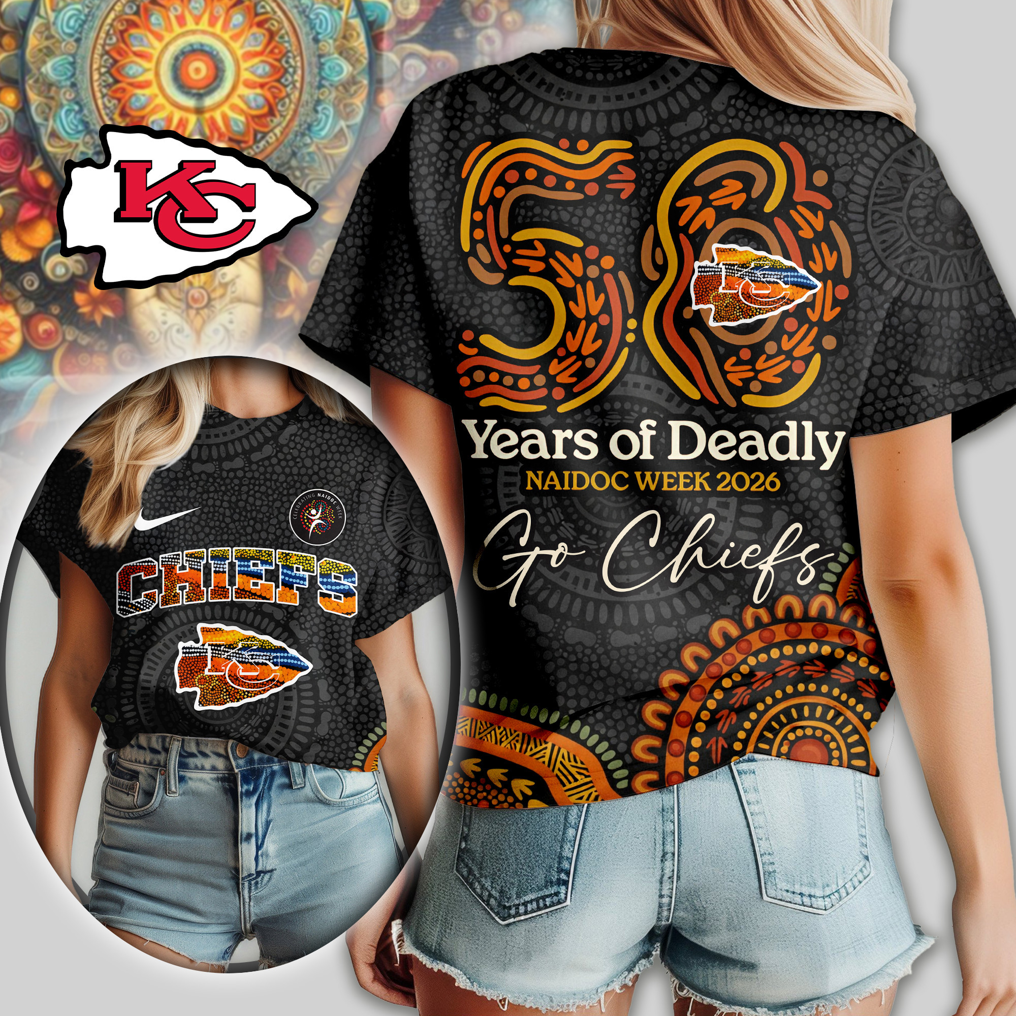 Kansas City Chiefs | Premium NFL Naidoc Week 2026 Women Shirt TD