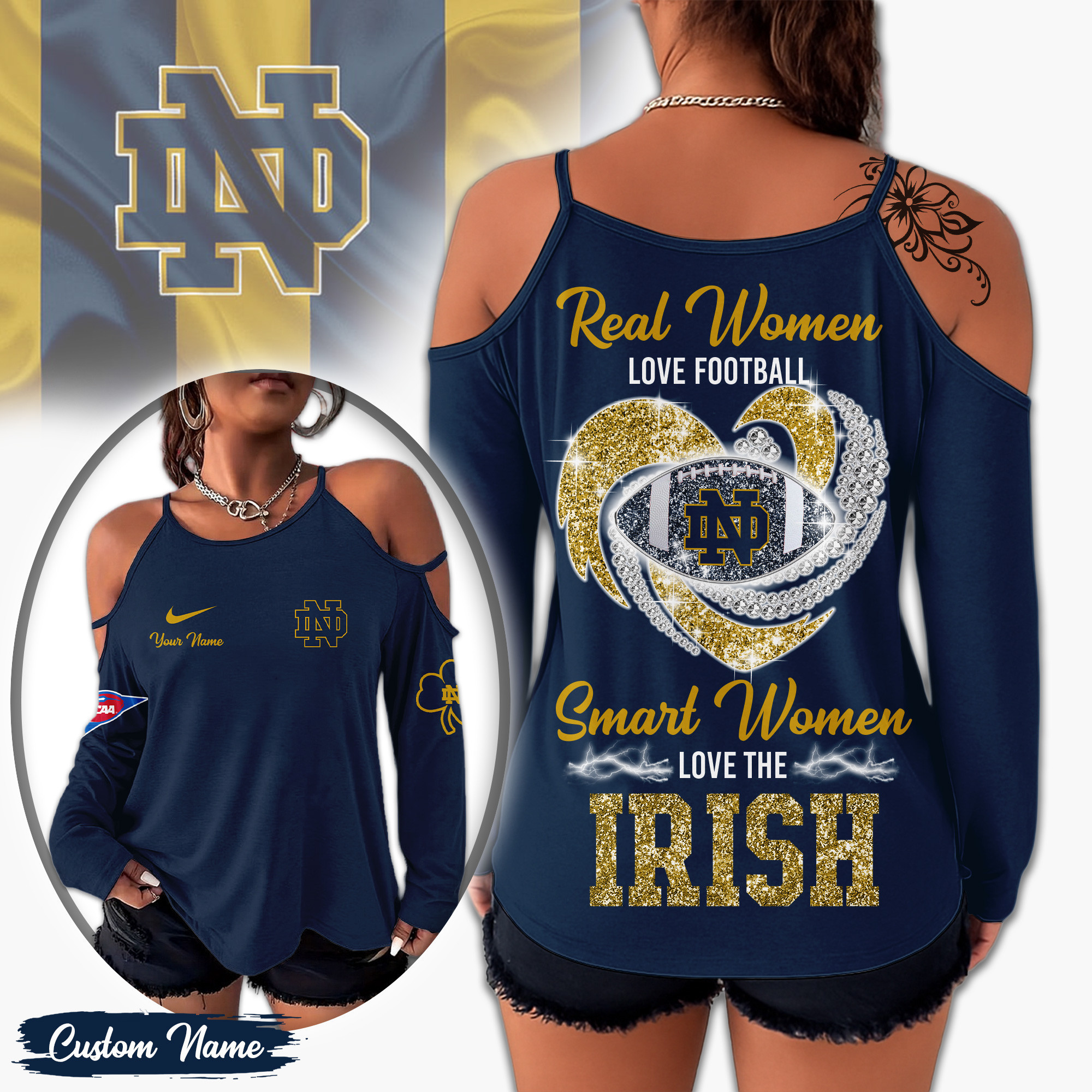 Notre Dame Fighting Irish | Premium NCAA Lady Tshirt TD