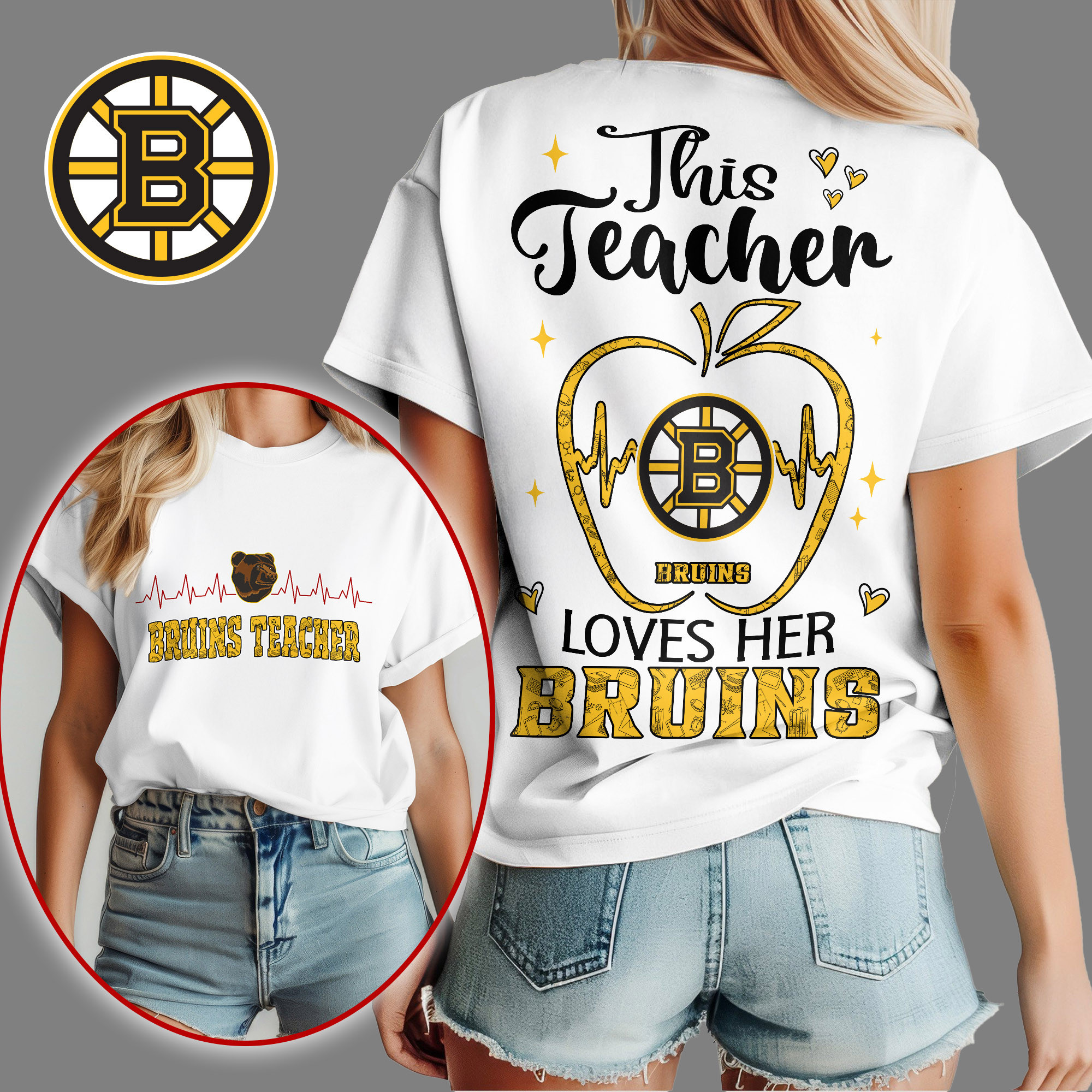 Boston Bruins | Premium NHL Teacher Appreciation Month Women's Shirt NY