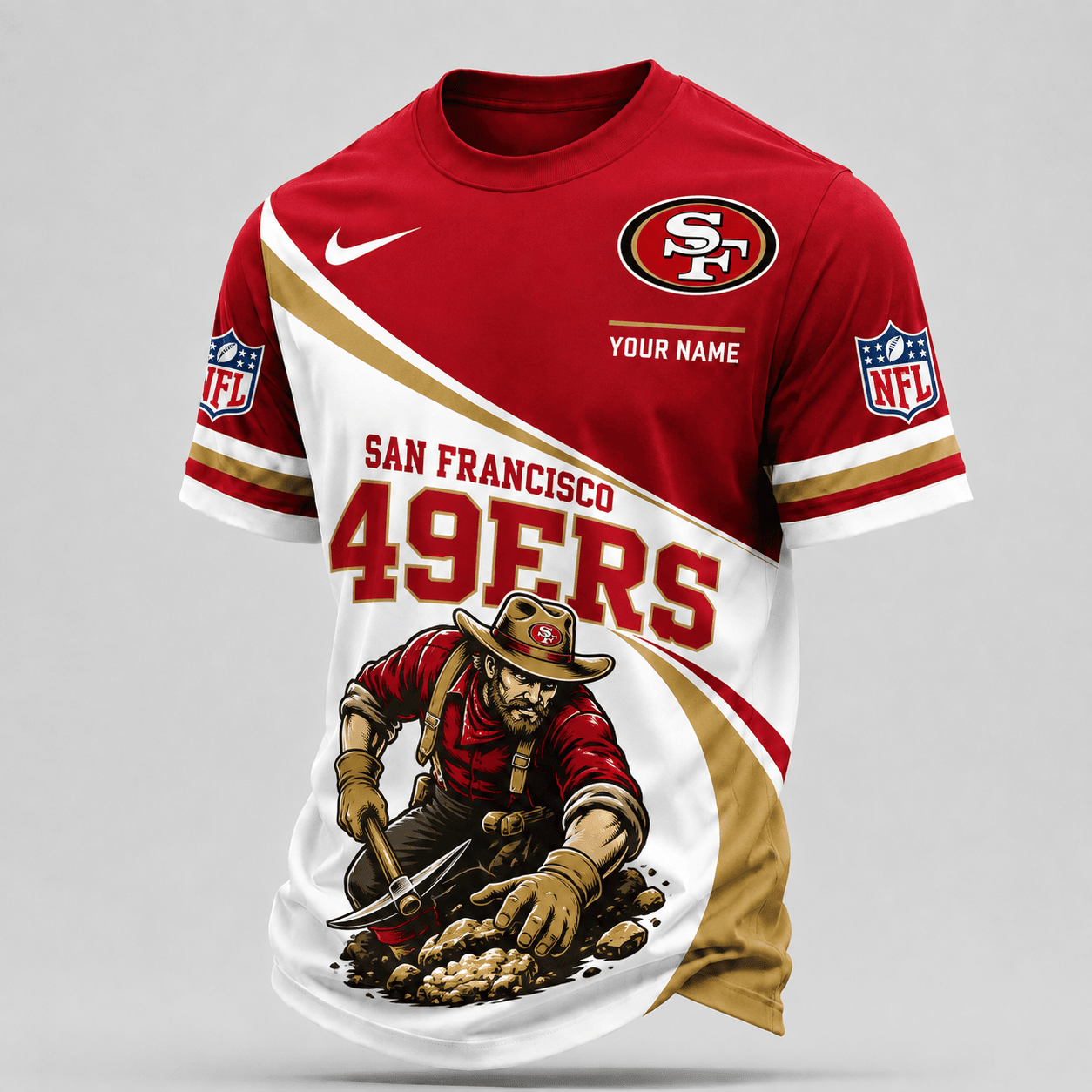 San Francisco 49ers | Premium NFL Bold Team Pride t-shirt TD