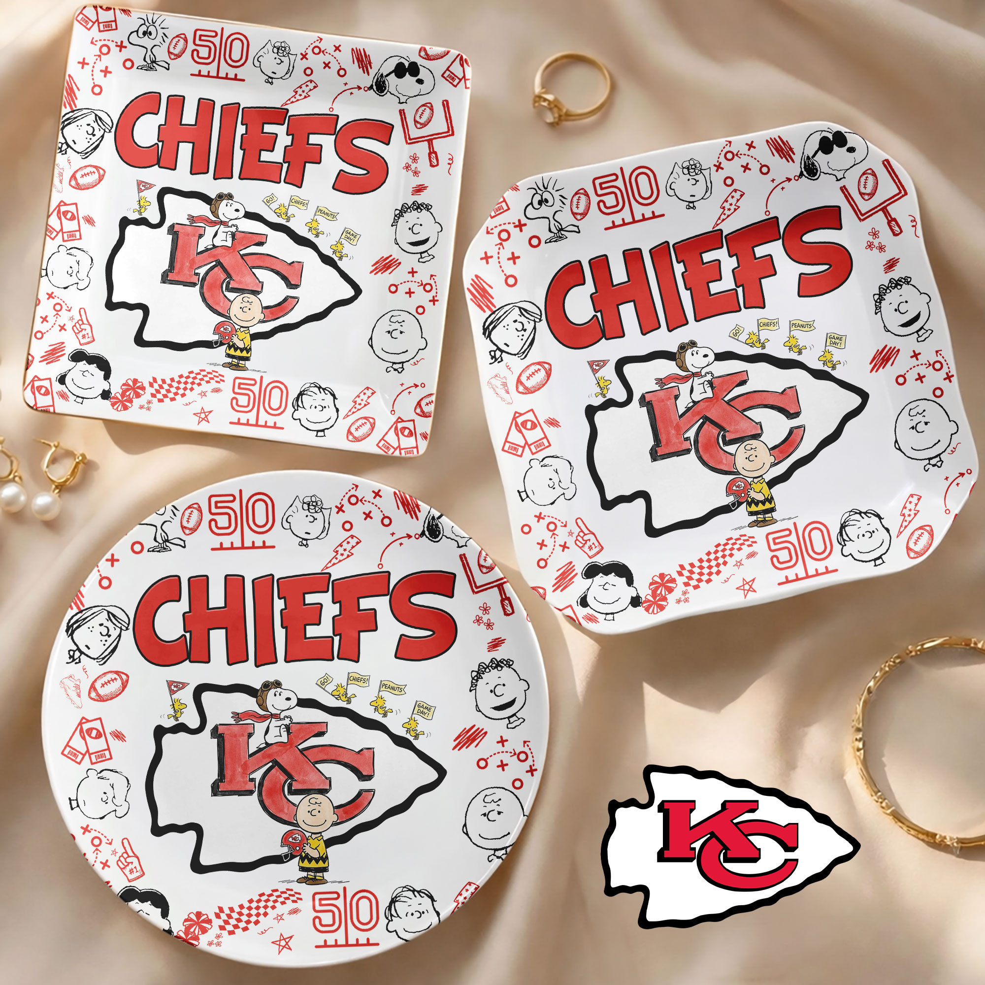 Kansas City Chiefs | Premium NFL Snoopy Jewelry Dish HY