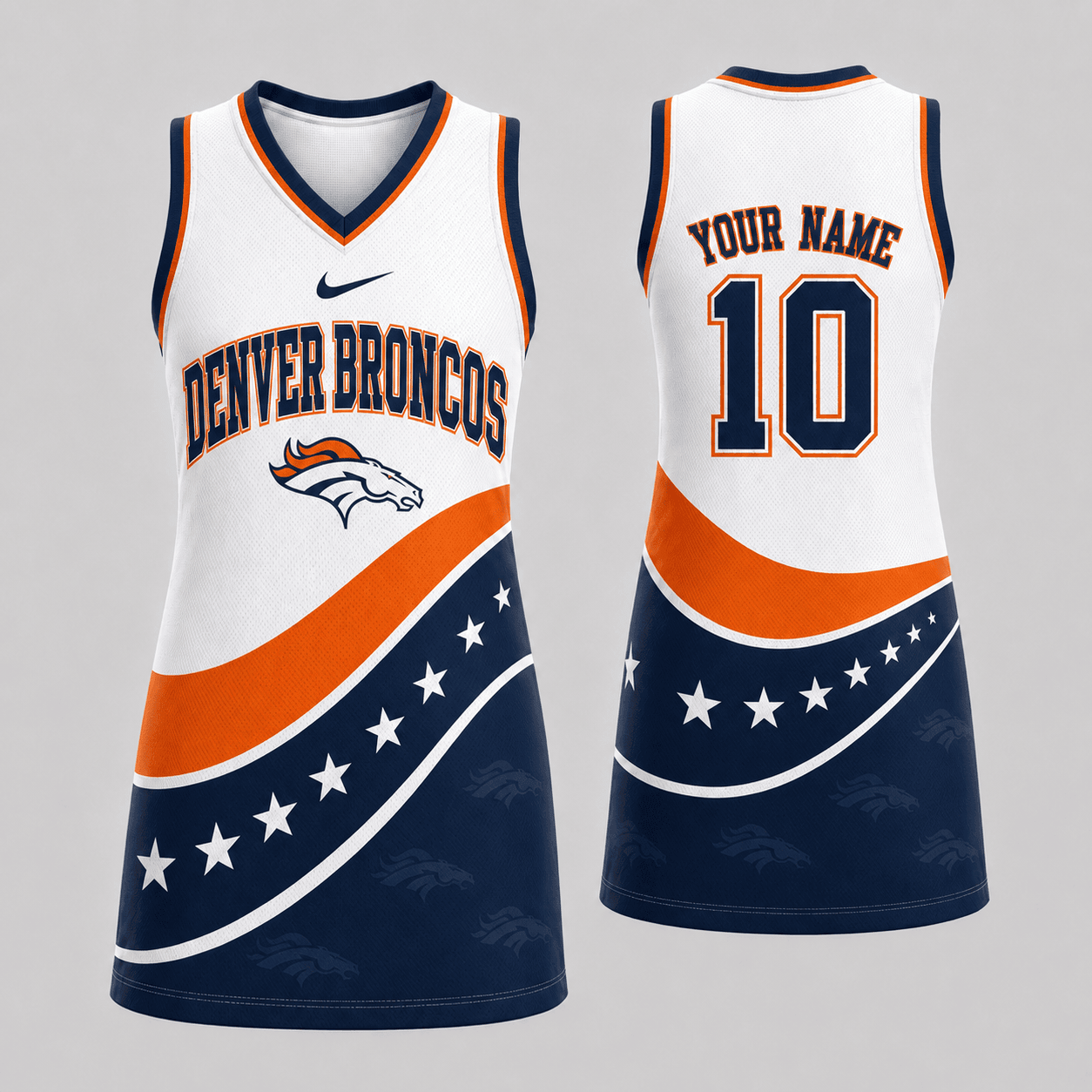 Denver Broncos | Premium NFL Bold Team Pride Women Jersey Dress TD