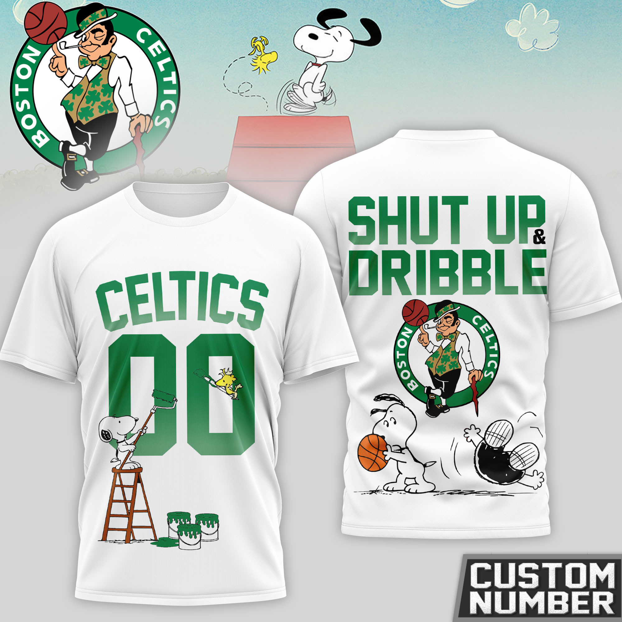 Boston Celtics | Premium NBA Snoopy 3D Shirt HY