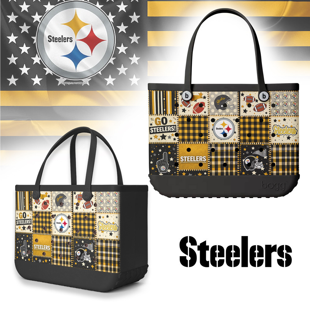 Pittsburgh Steelers | Premium NFL Patchwork Design Beach Tote Bag HY