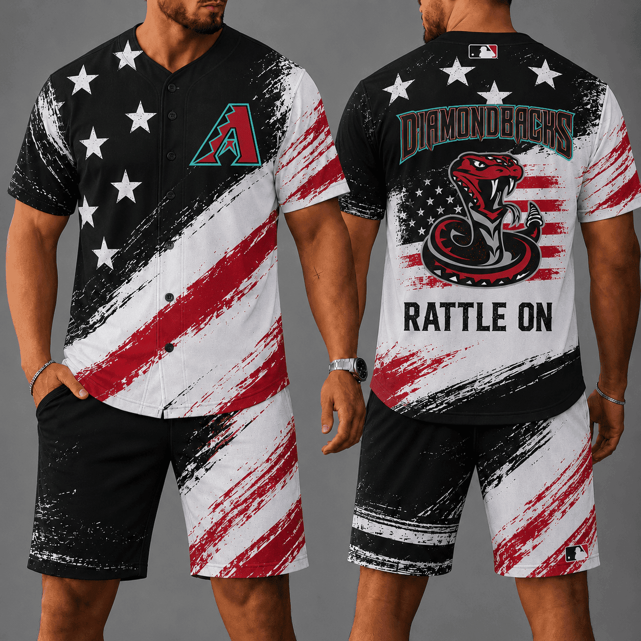 Arizona Diamondbacks | Premium MLB Star Spirit Jersey Shorts Set