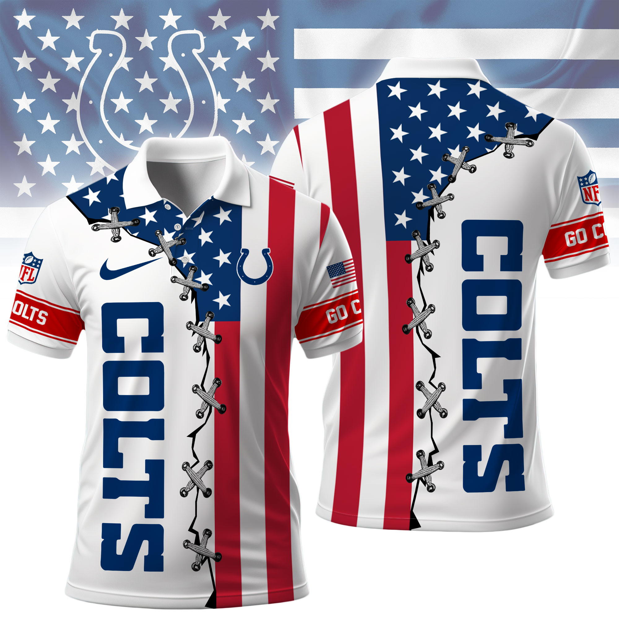 Indianapolis Colts | Premium NFL Freedom American Polo NY