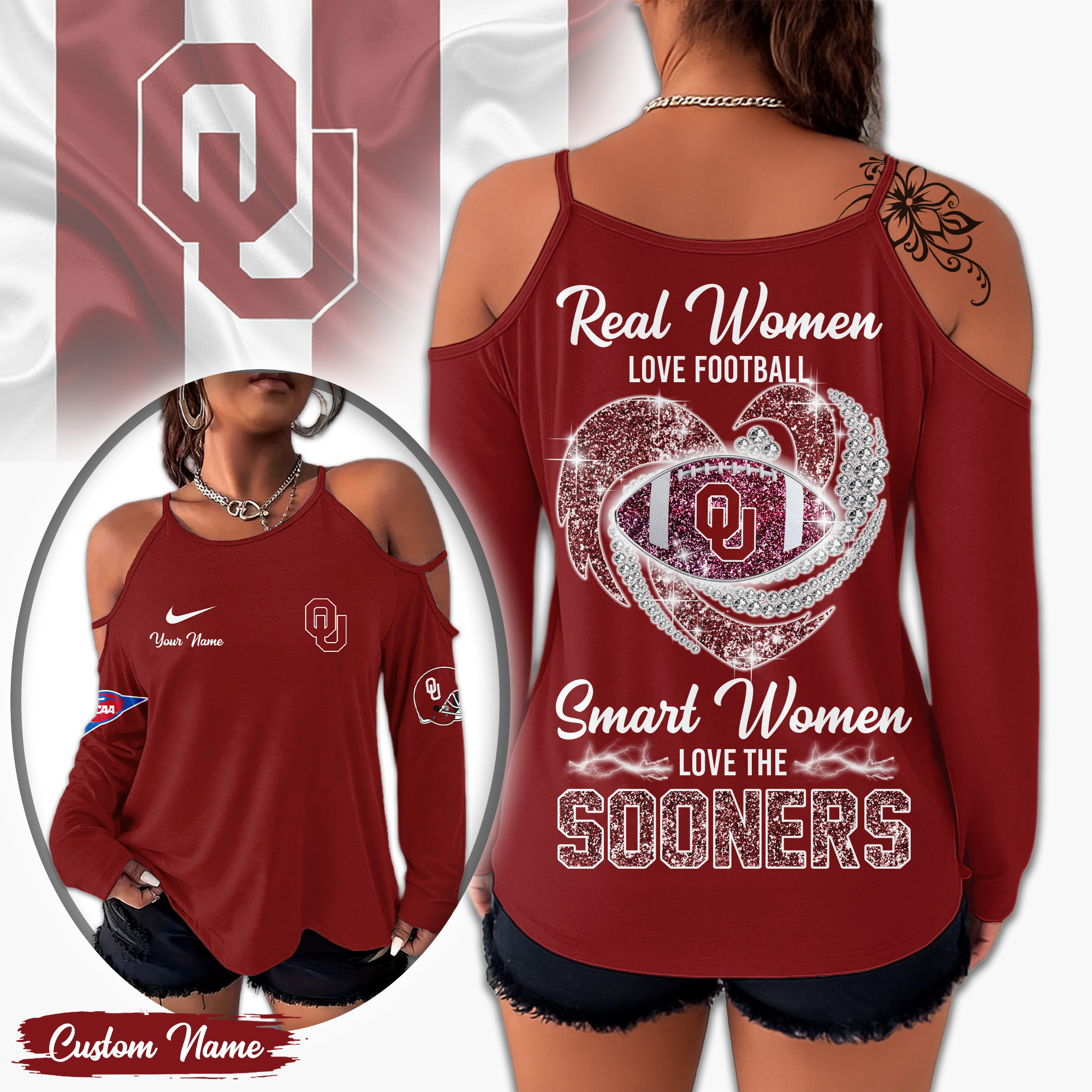 Oklahoma Sooners | Premium NCAA Lady Tshirt TD