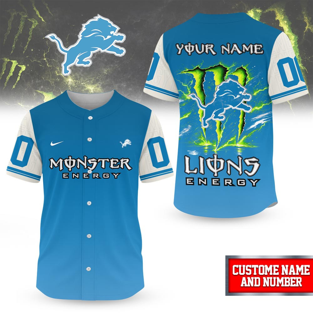 Detroit Lions | Premium NFL Monster Energy Jersey NP