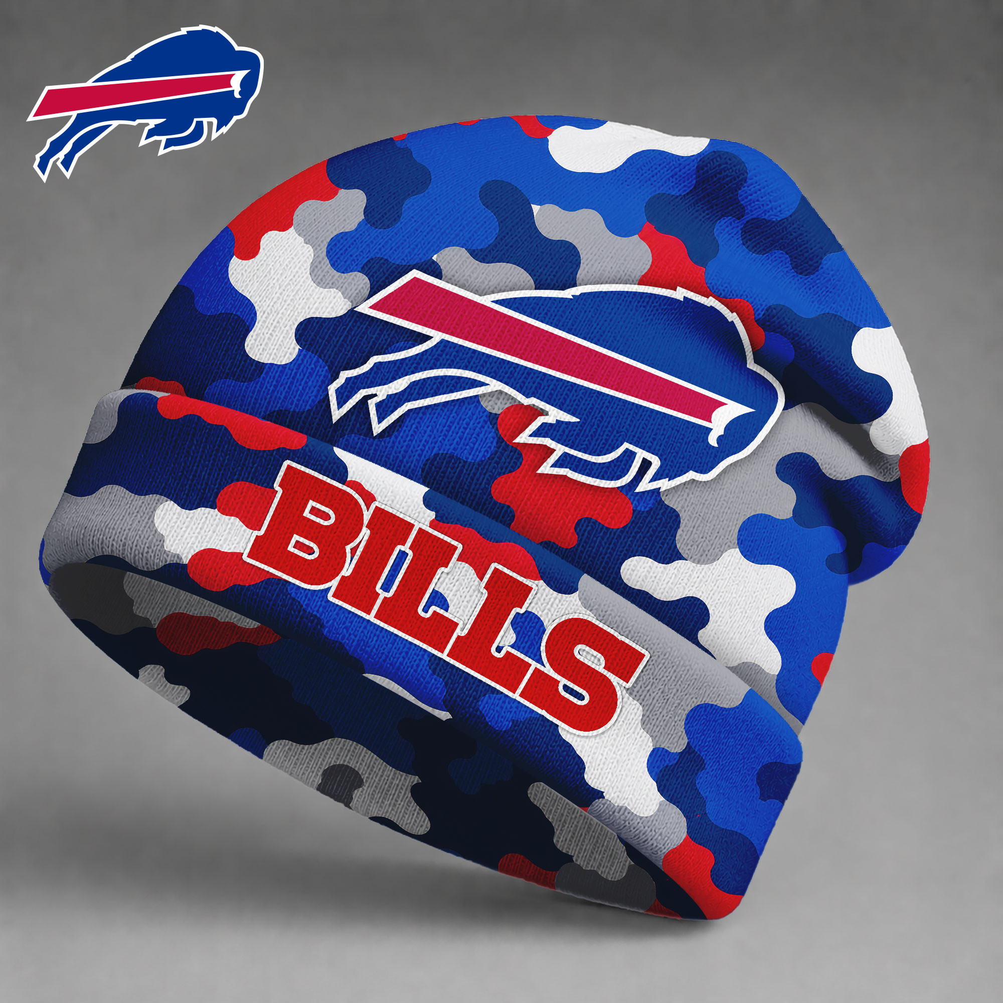 Buffalo Bills| Premium NFL Camo Game Day Beanie Hat NY