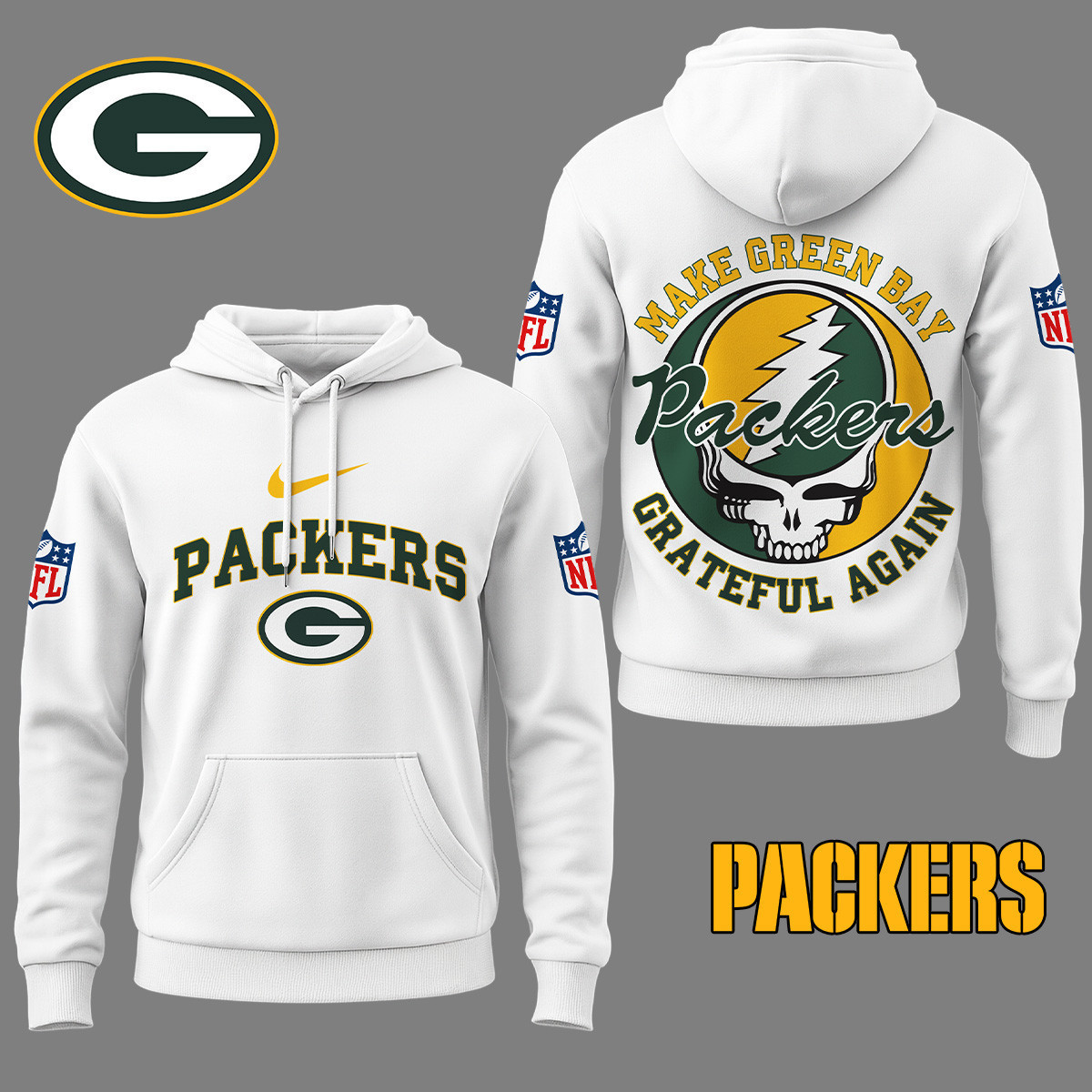 Green Bay Packers | Premium NFL Grateful Again Hoodie NY