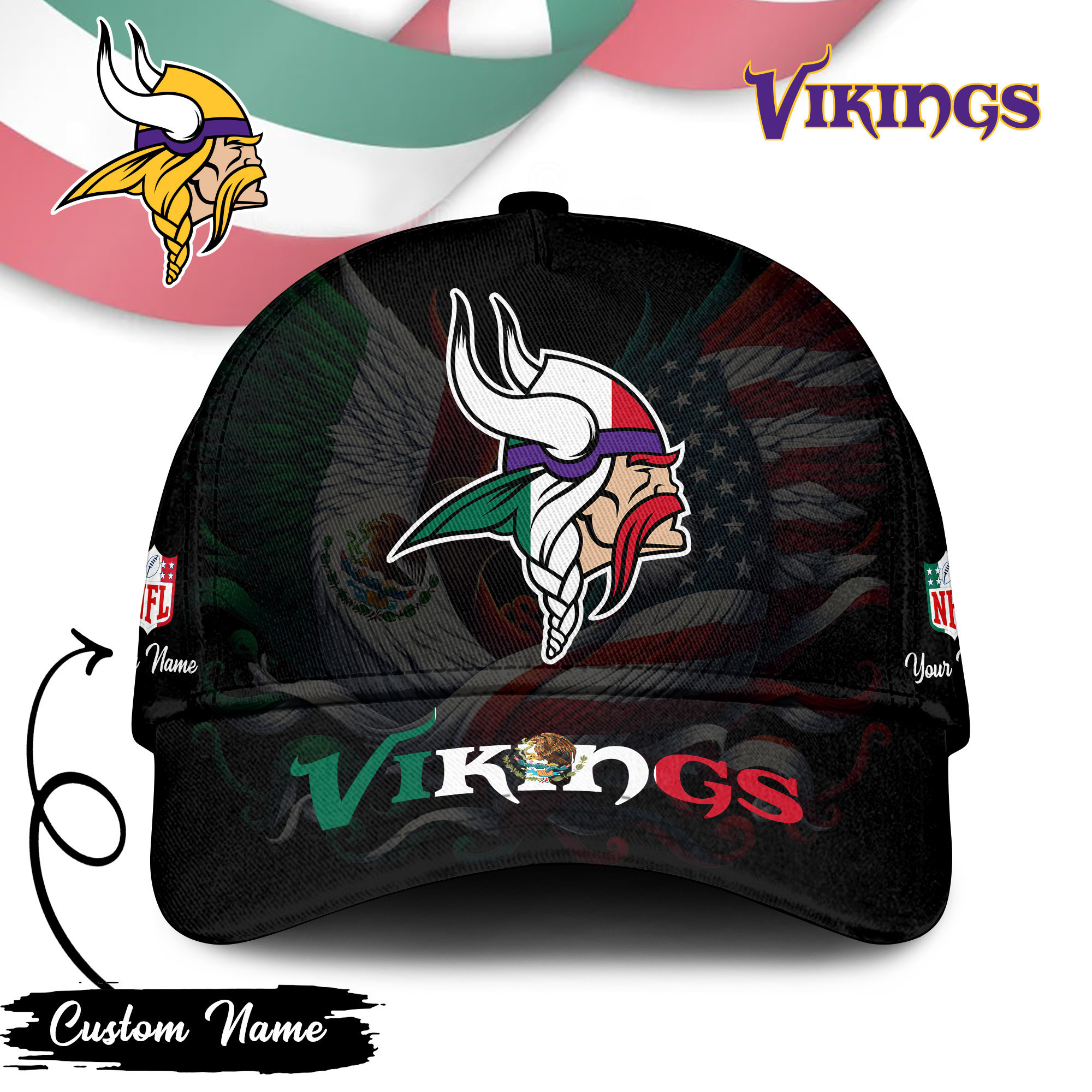 Minnesota Vikings | PREMIUM CLASSIC CAP NFL MEXICAN TD
