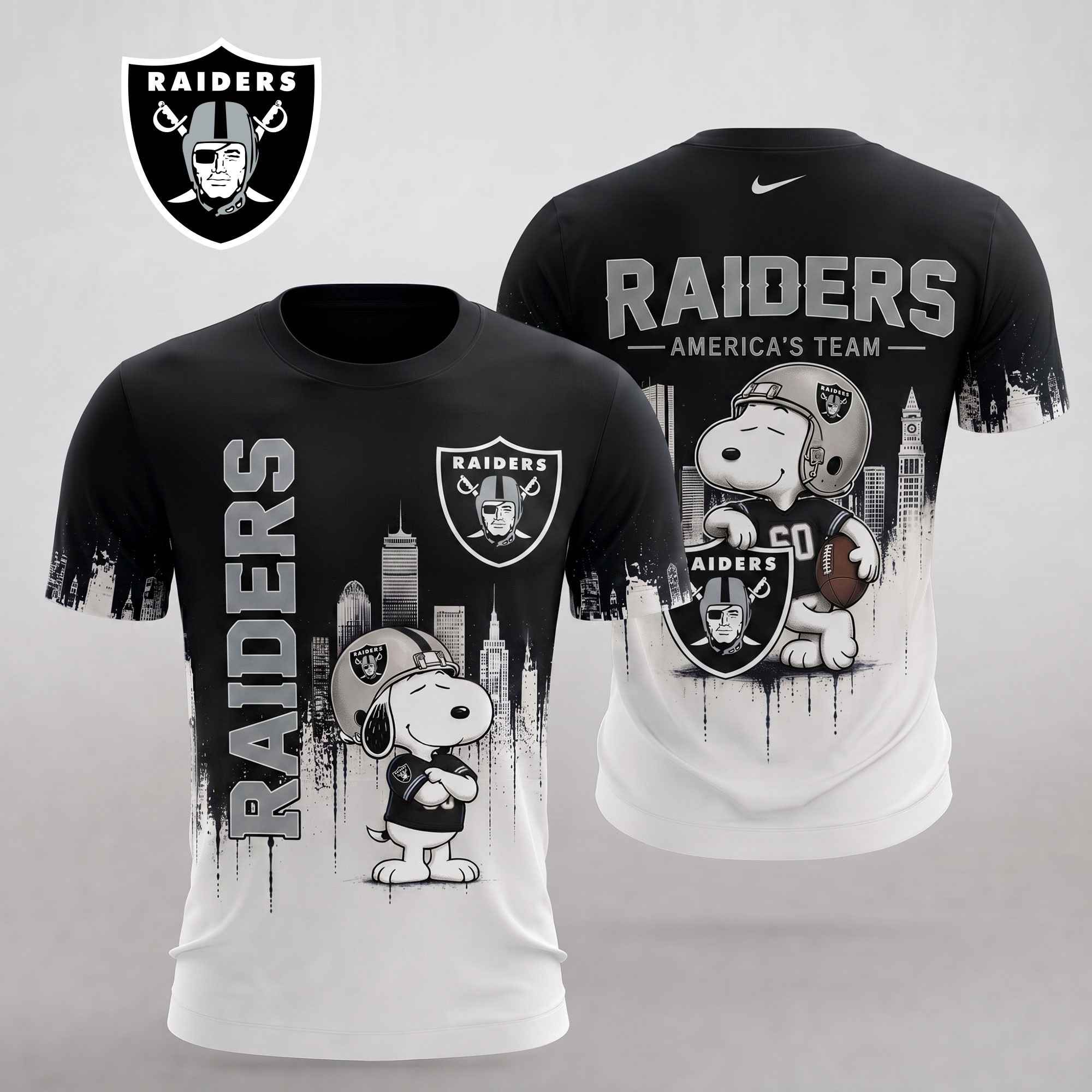 Las Vegas Raiders | Premium NFL Gridiron Sunday Cartoon 3D Shirt NTH1