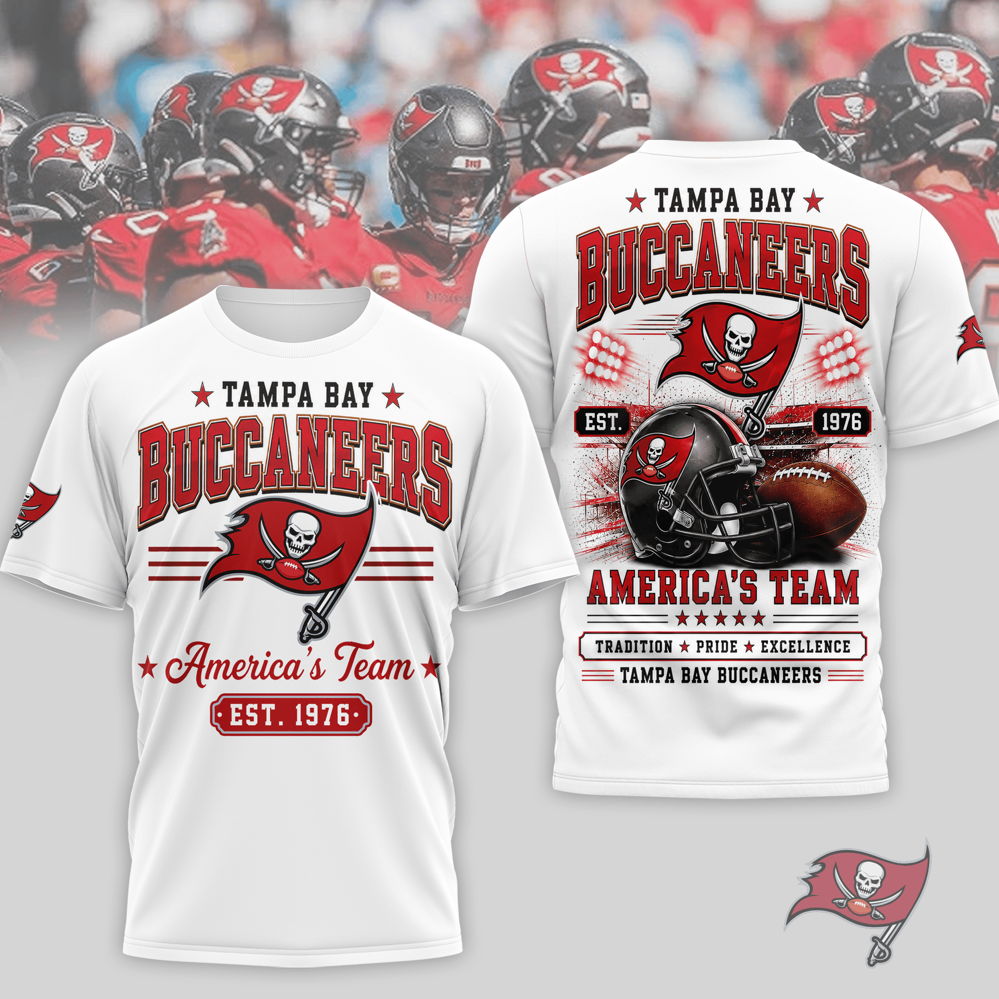 Tampa Bay Buccaneers | Premium NFL Team Tradition Pride 3D Shirt NTH1