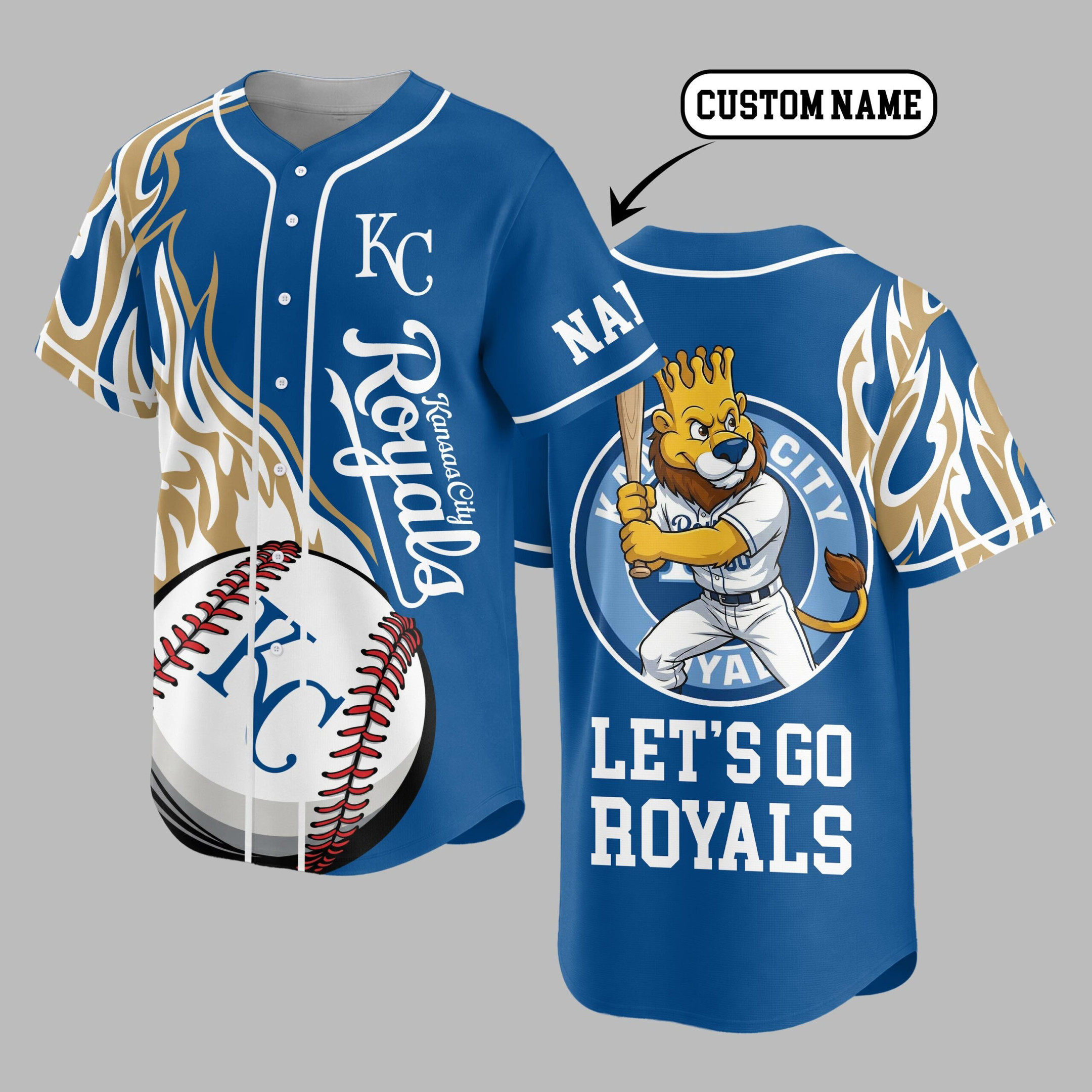 Kansas City Royals | Premium MLB Flame Spirit Baseball Jersey