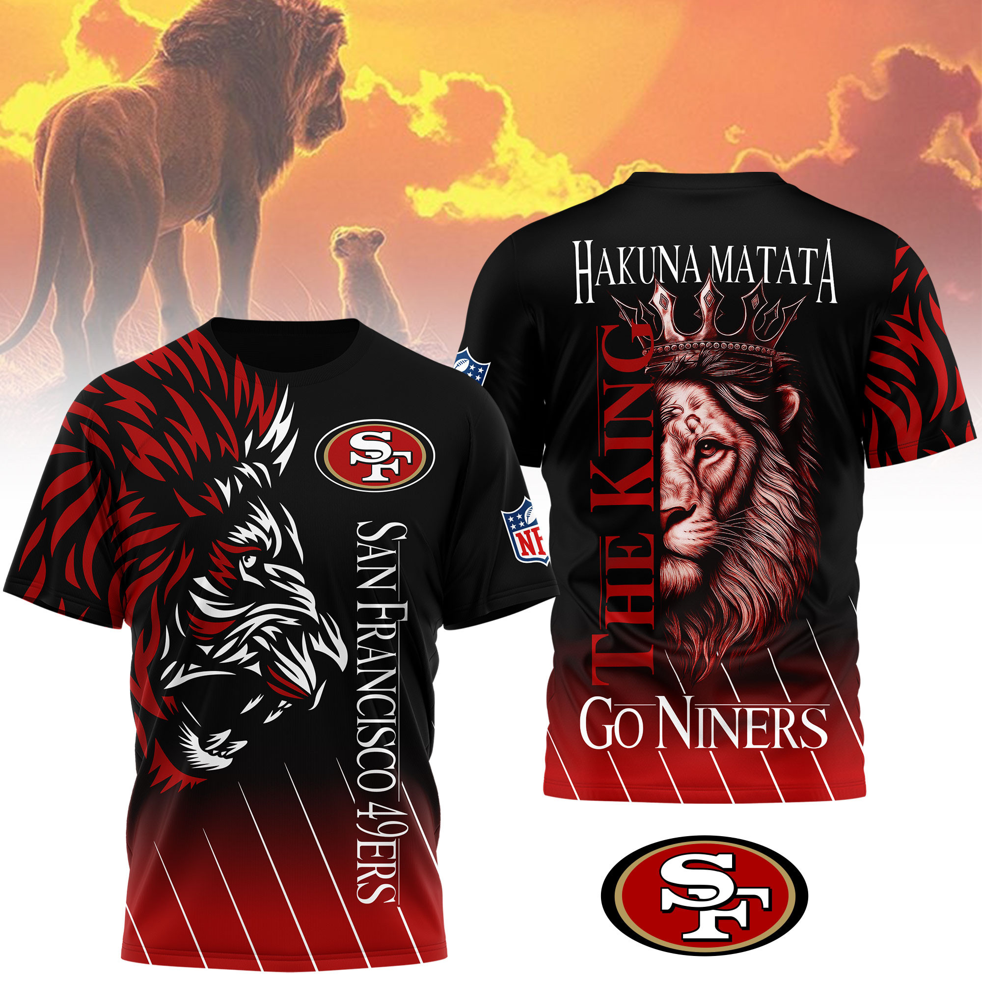 San Francisco 49ers | Premium NFL The Lion King Fan Shirt NY