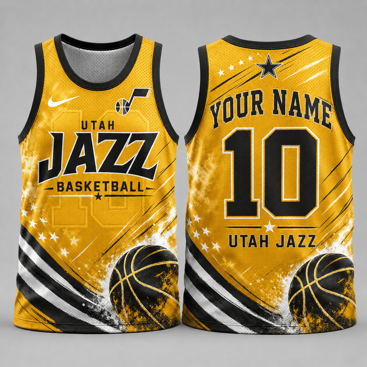 Utah Jazz | Premium NBA Personalized Fan Pride Basketball Tank Top TD