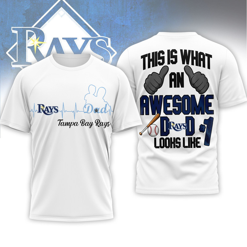 Tampa Bay Rays | Premium MLB Father Day Awesome Dad 3D Shirt HY