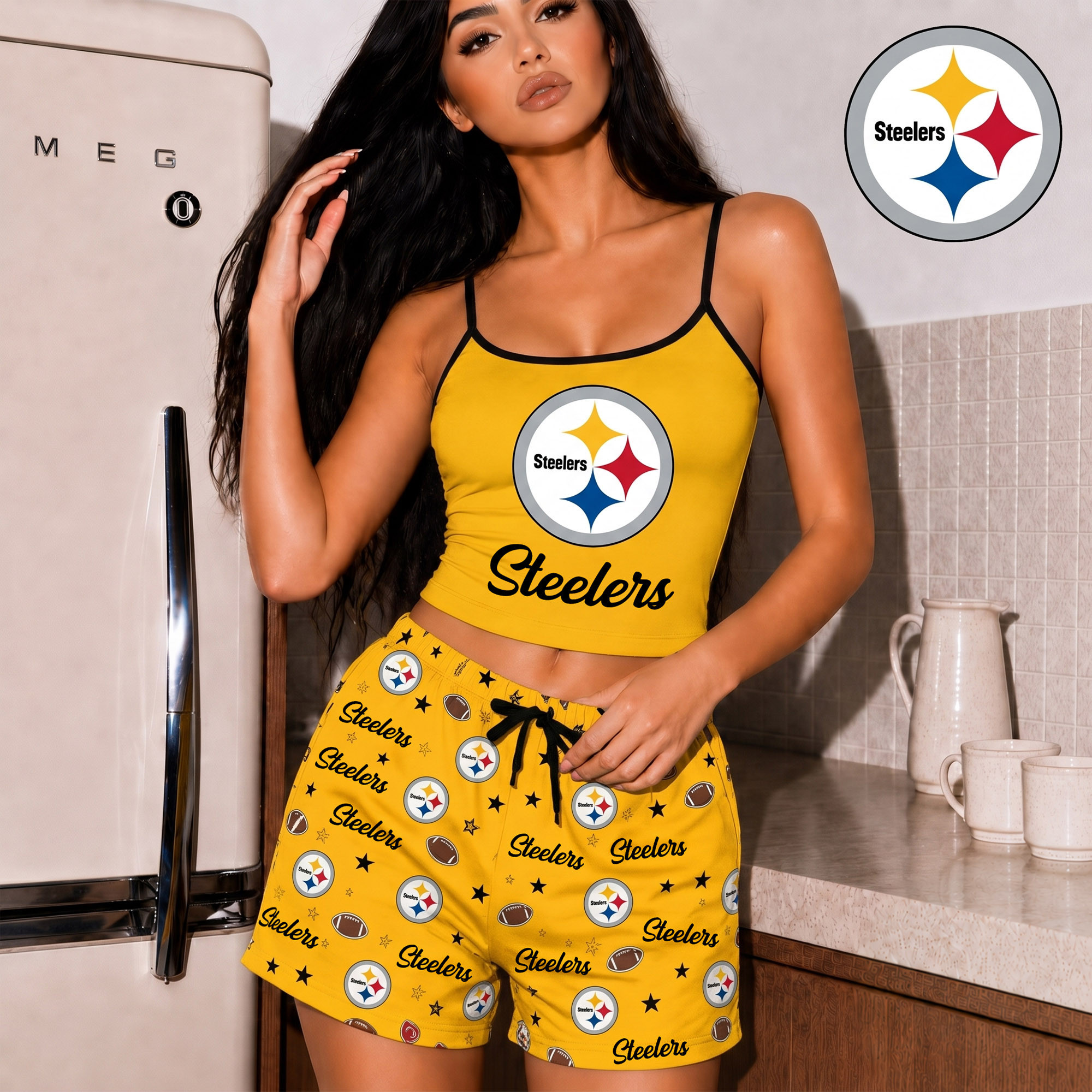 Pittsburgh Steelers | Premium NFL Shorts & Camisole Sleepwear Set NY