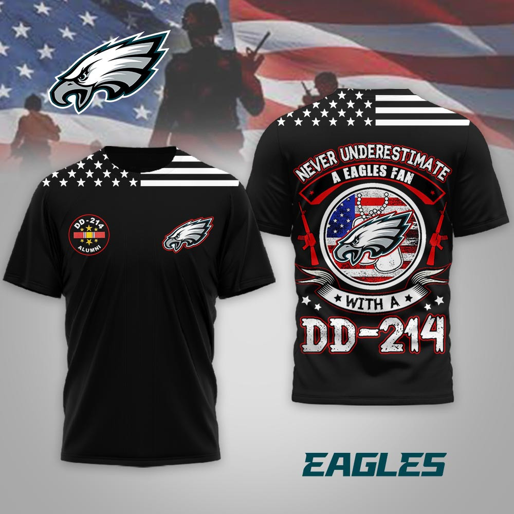 Philadelphia Eagles | Premium NFL DD-214 Alumni 3D Shirt MM