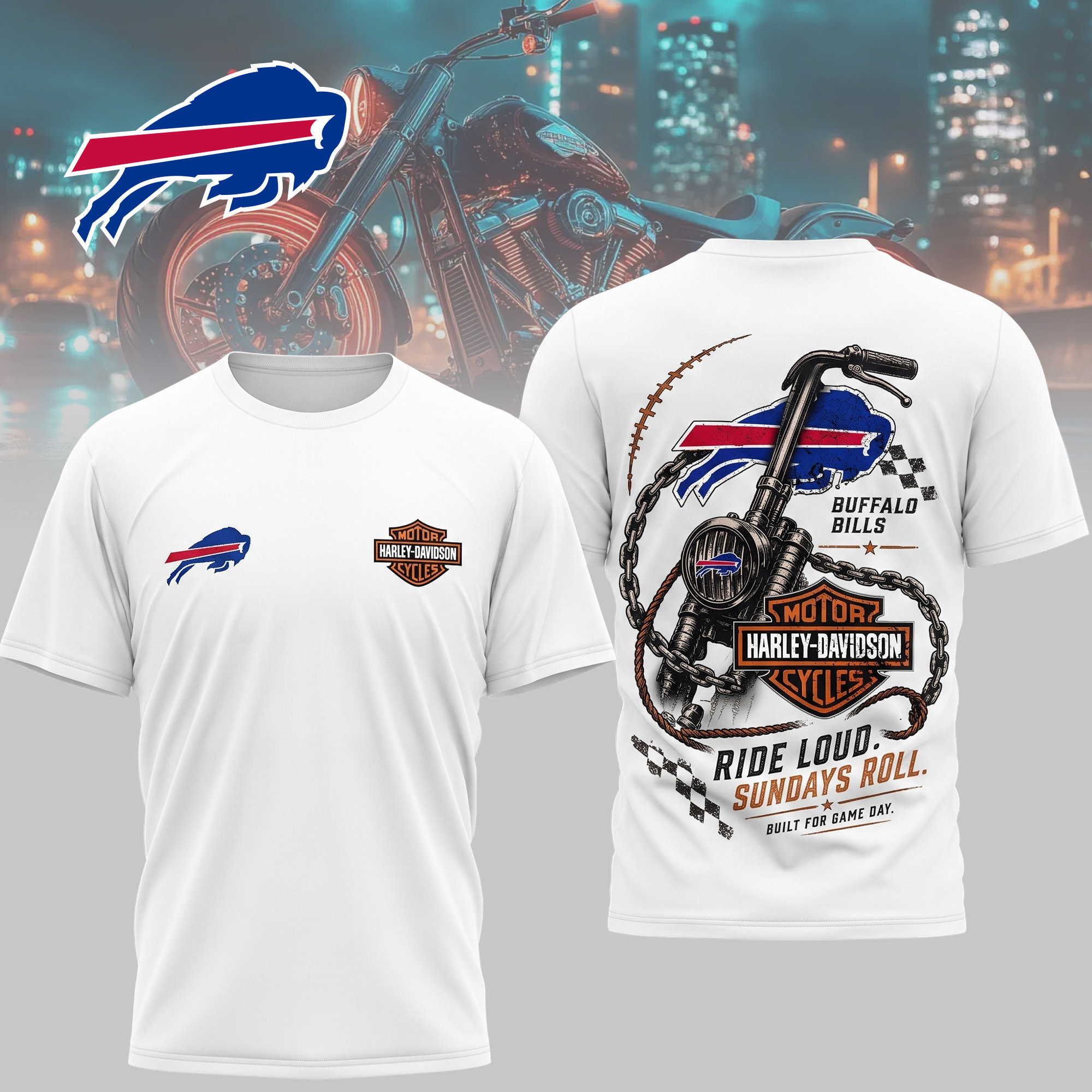 Buffalo Bills | Premium NFL Ride & Football Team 3D Shirt NTH1