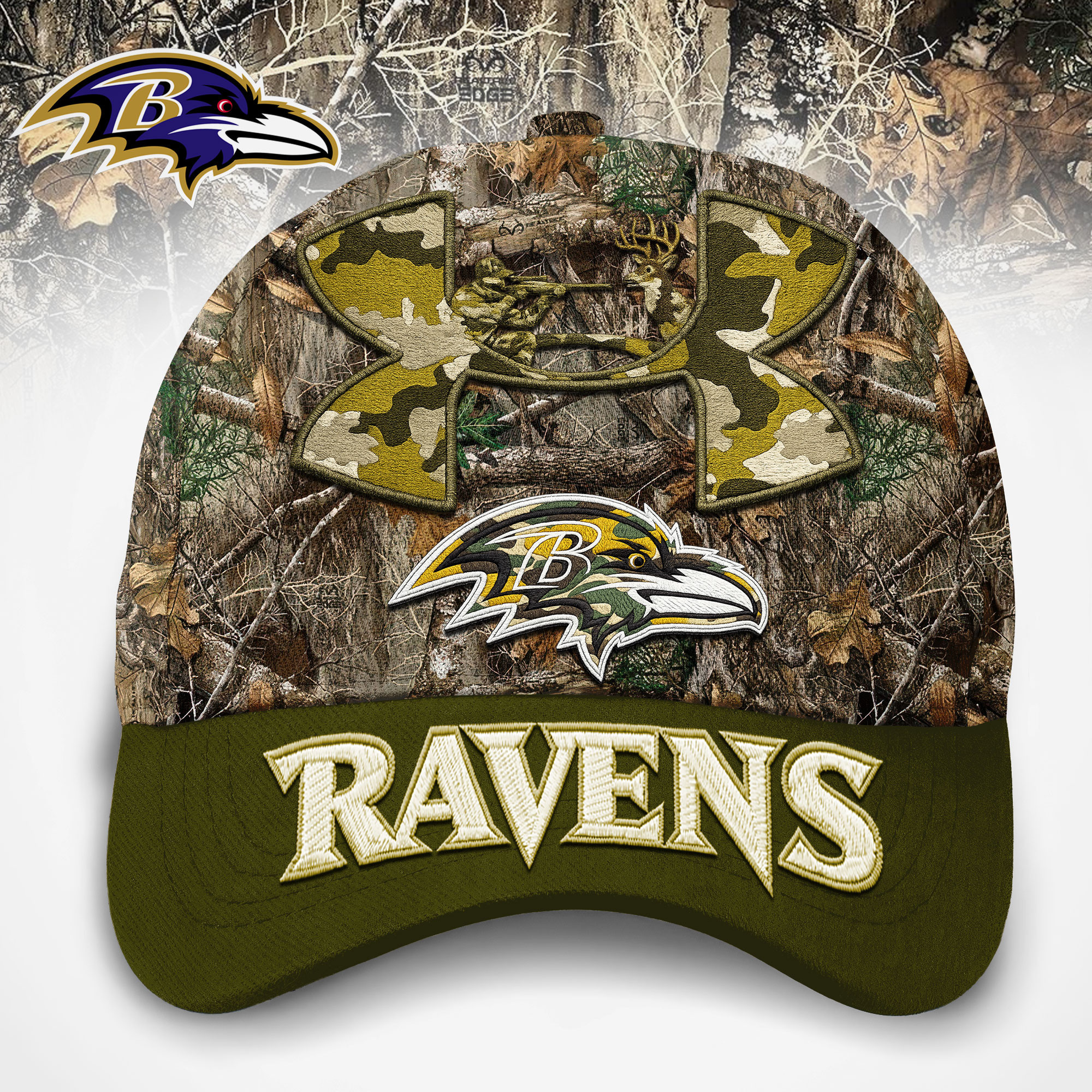 Baltimore Ravens | Premium NFL Hunting Under Armour Classic Cap TD