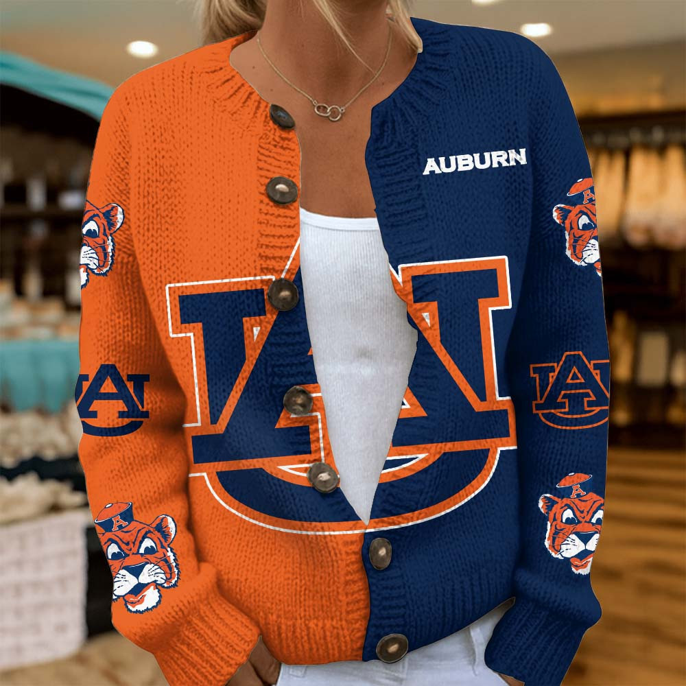Auburn Tigers | Premium NCAA Cozy Split Knit Cardigan x Game Day Edition MM
