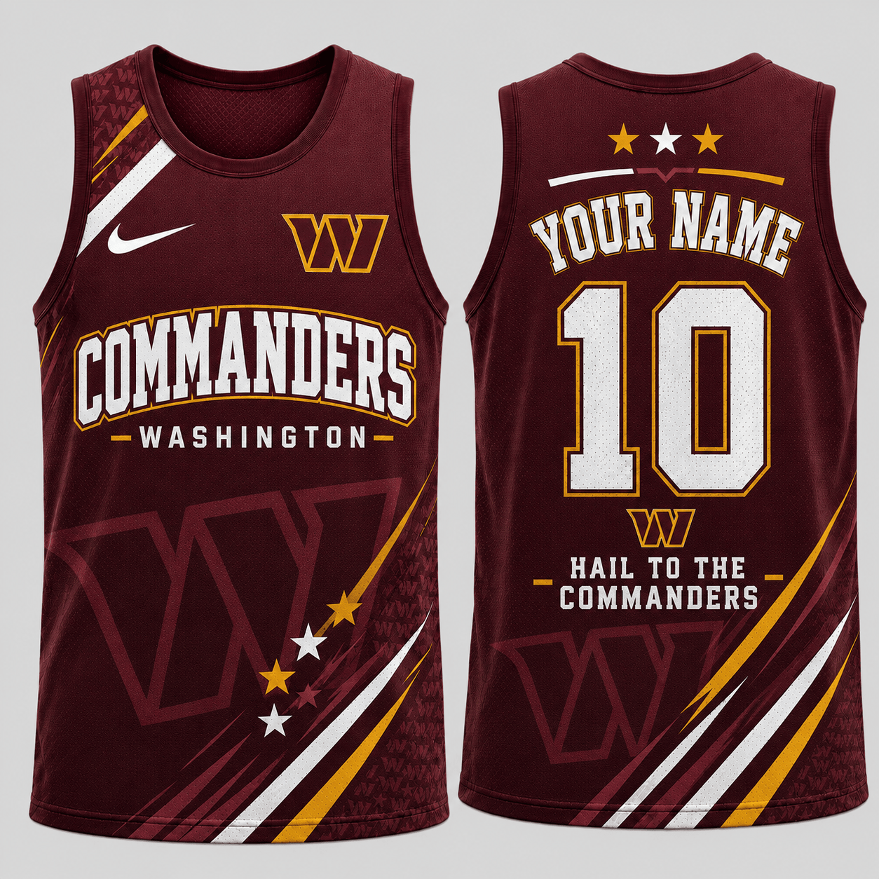 Washington Commanders | Premium NFL Personalized Team Spirit Sports Tank Top TD