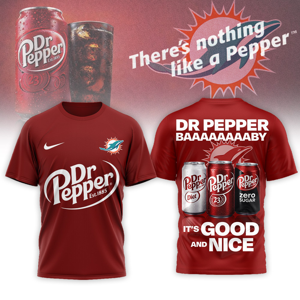 Miami Dolphins | Premium NFL Dr Pepper 3D Shirt NP