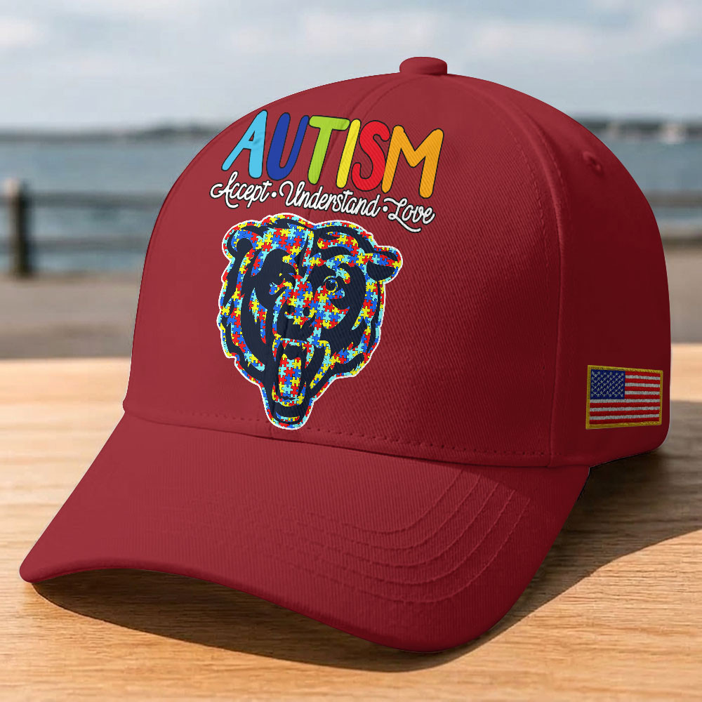 Chicago Bears | Premium Classic NFL Autism Awareness Puzzle Cap