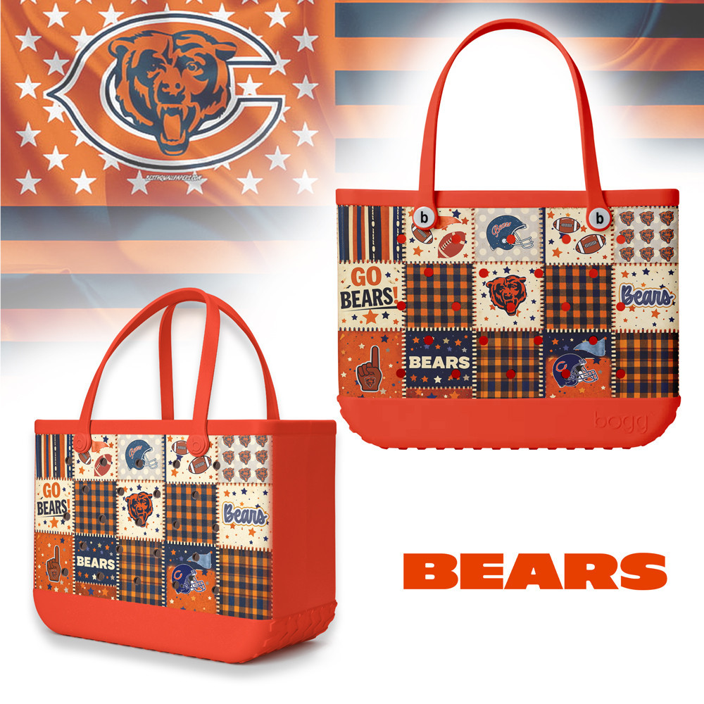 Chicago Bears | Premium NFL Patchwork Design Beach Tote Bag HY