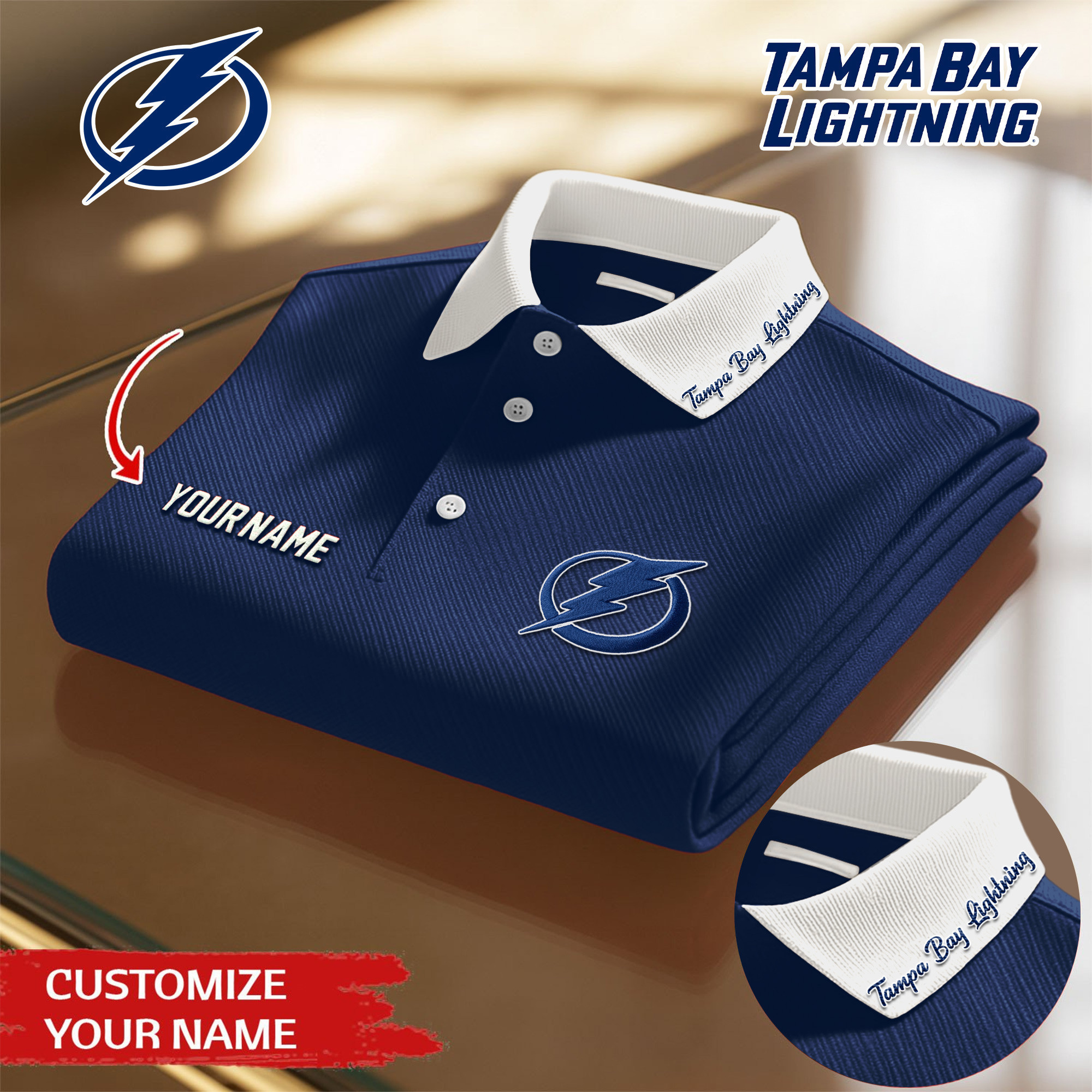 Tampa Bay Lightning | Premium NHL Polo Shirt TD