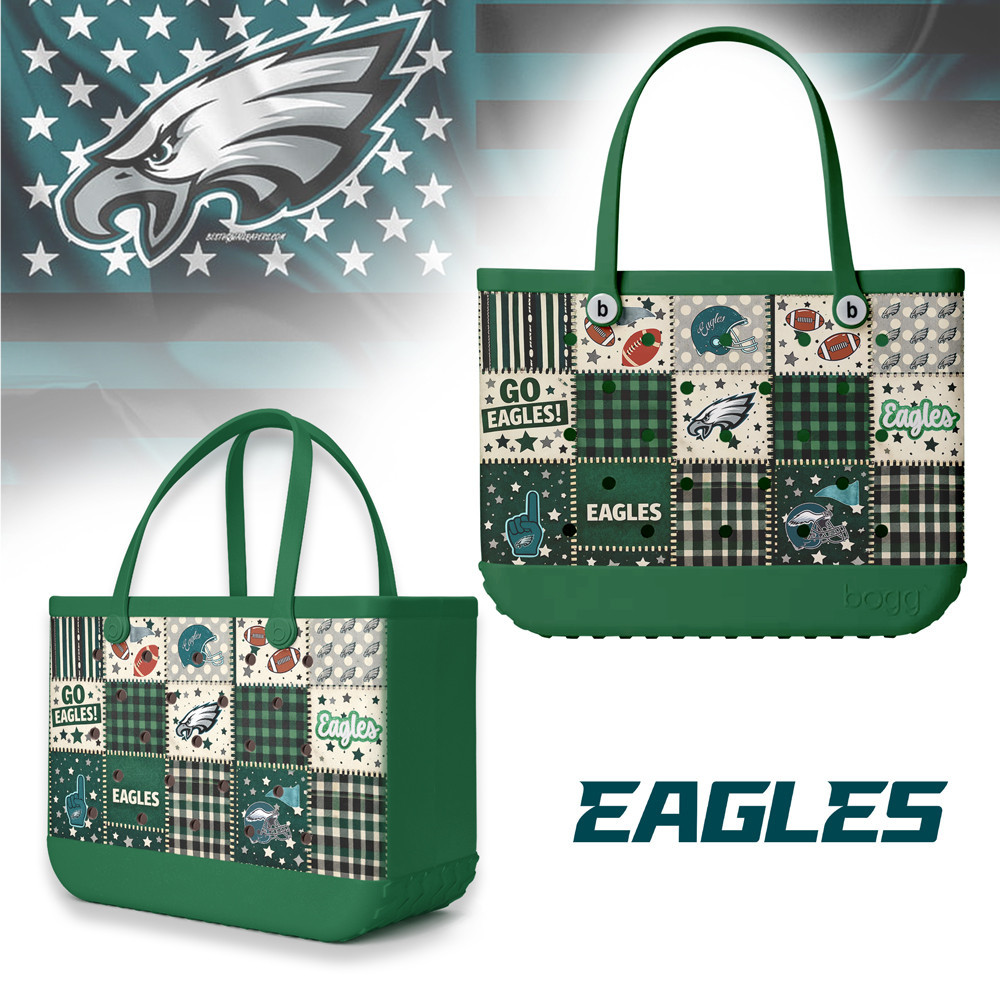 Philadelphia Eagles | Premium NFL Patchwork Design Beach Tote Bag HY