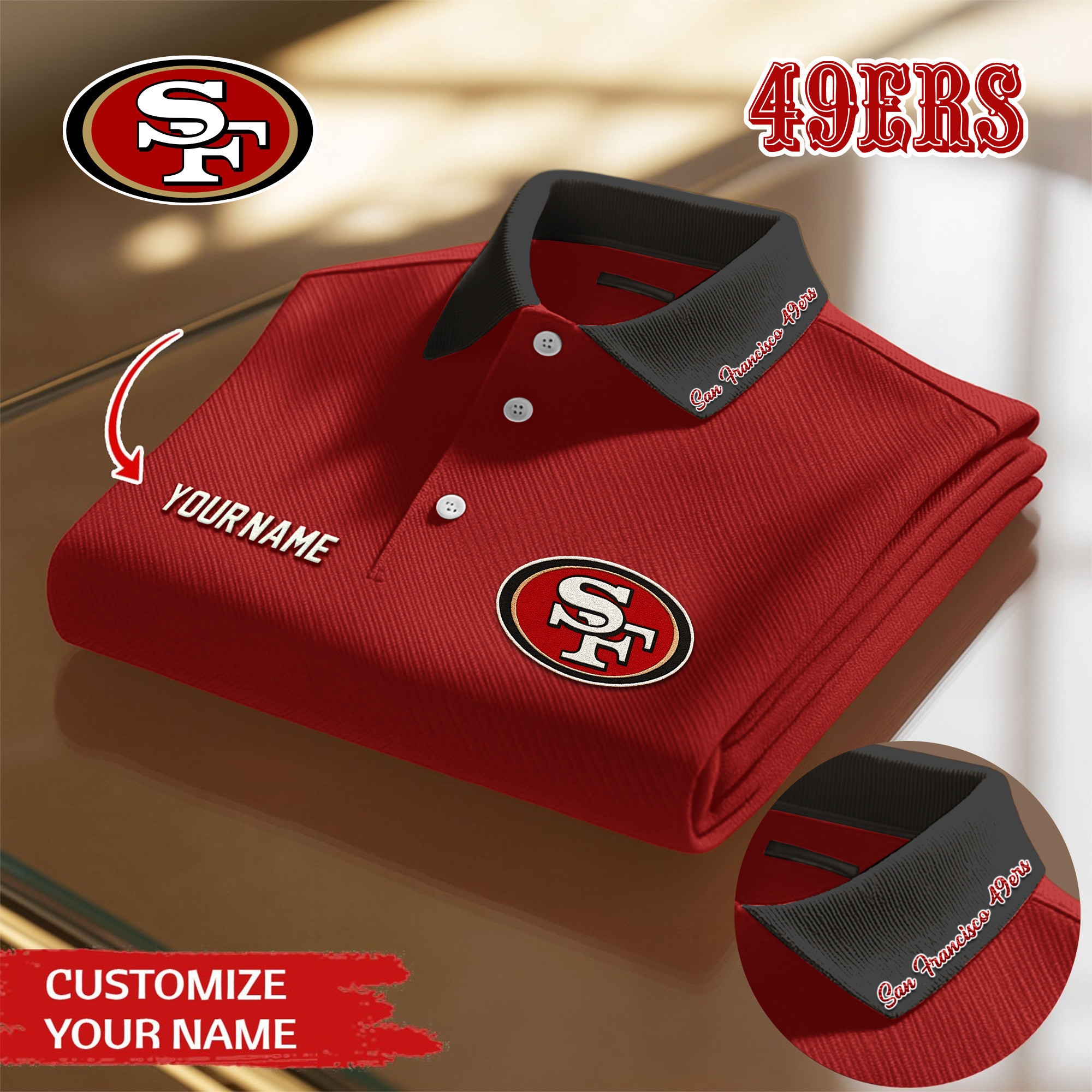 San Francisco 49ers | Premium NFL Polo Shirt TD