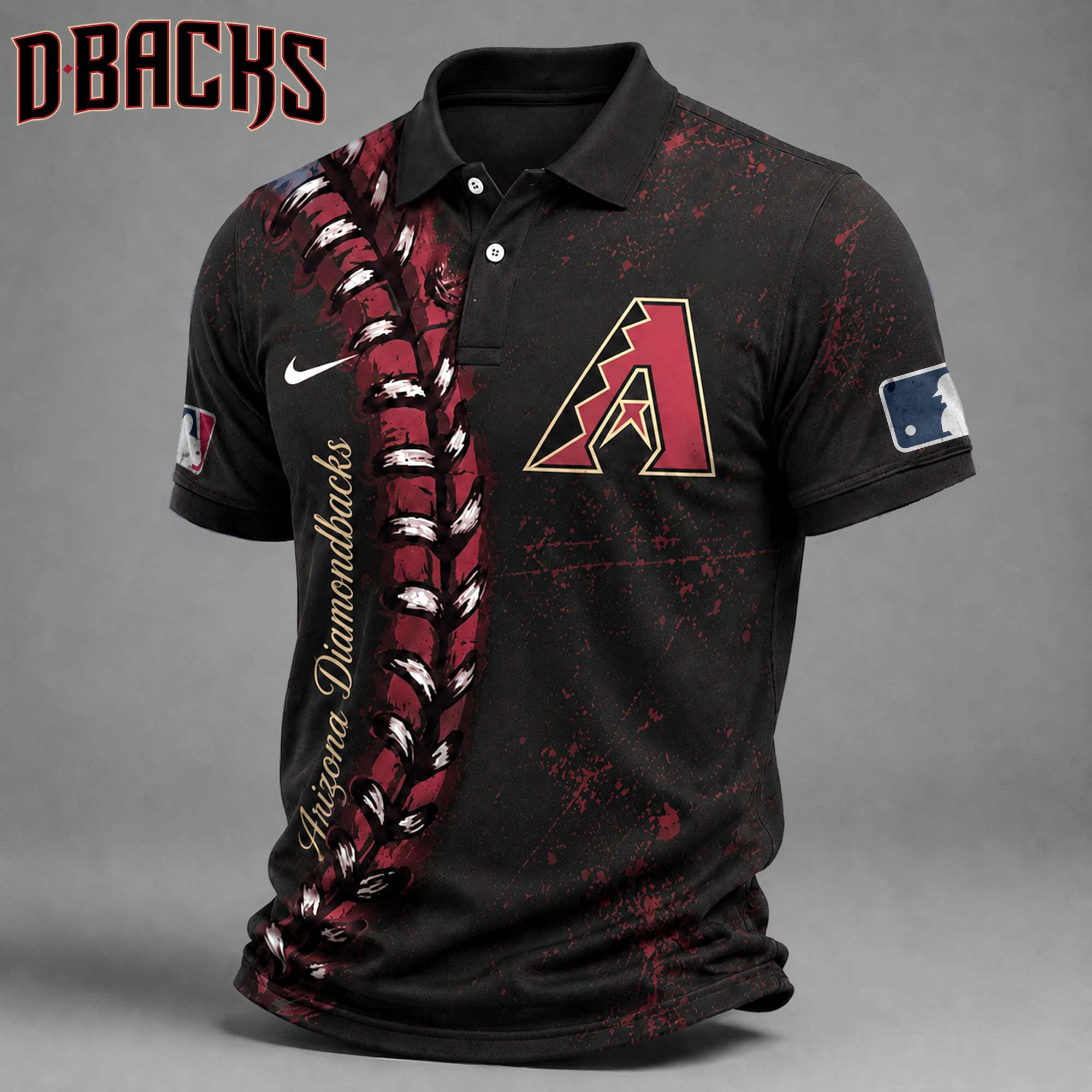 Arizona Diamondbacks | Premium MLB Baseball Stitch Polo Shirt