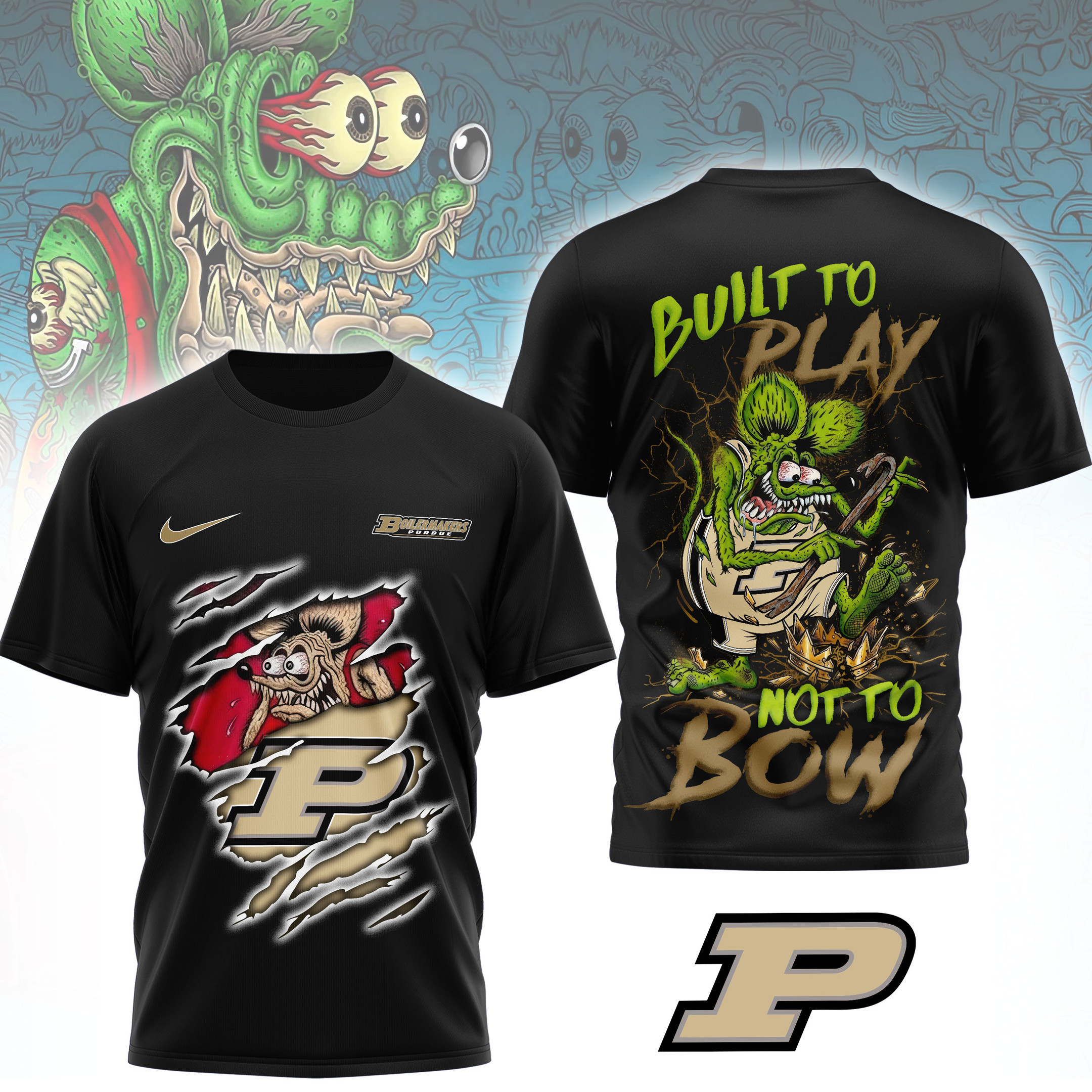 Purdue Boilermakers | Premium NCAA Varsity Savage 3D Shirt NTH1