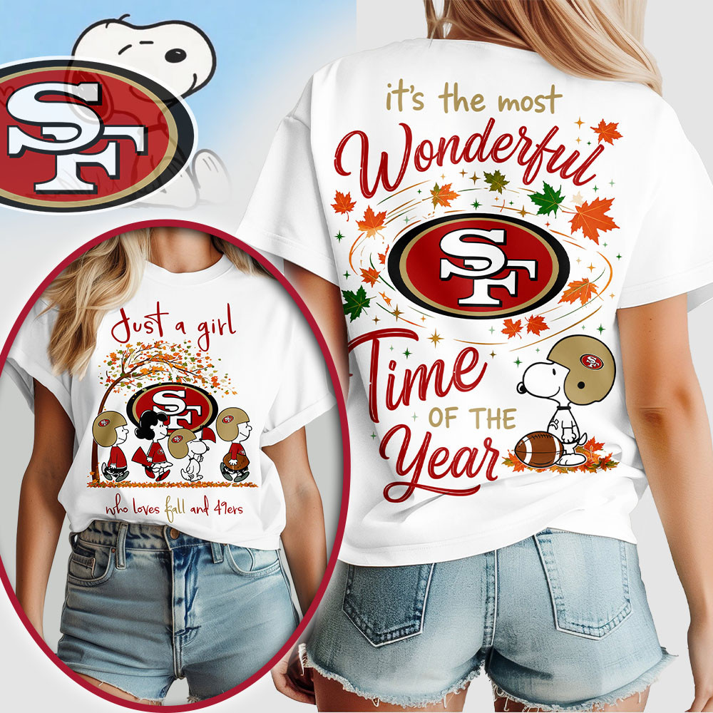 San Francisco 49ers | Premium NFL Fall Wonderful Time of the Year 3D Shirt NTH1