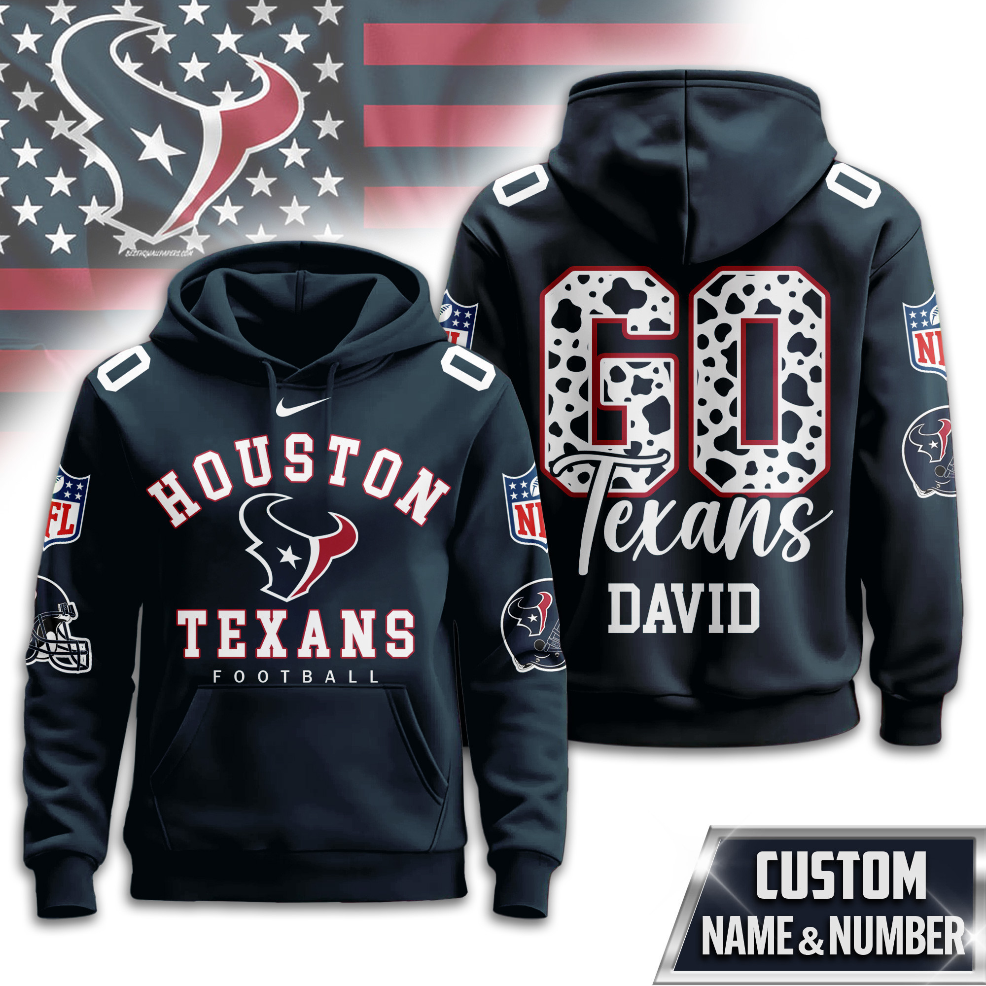 Houston Texans | Premium NFL Custom Game Day Hoodie TD