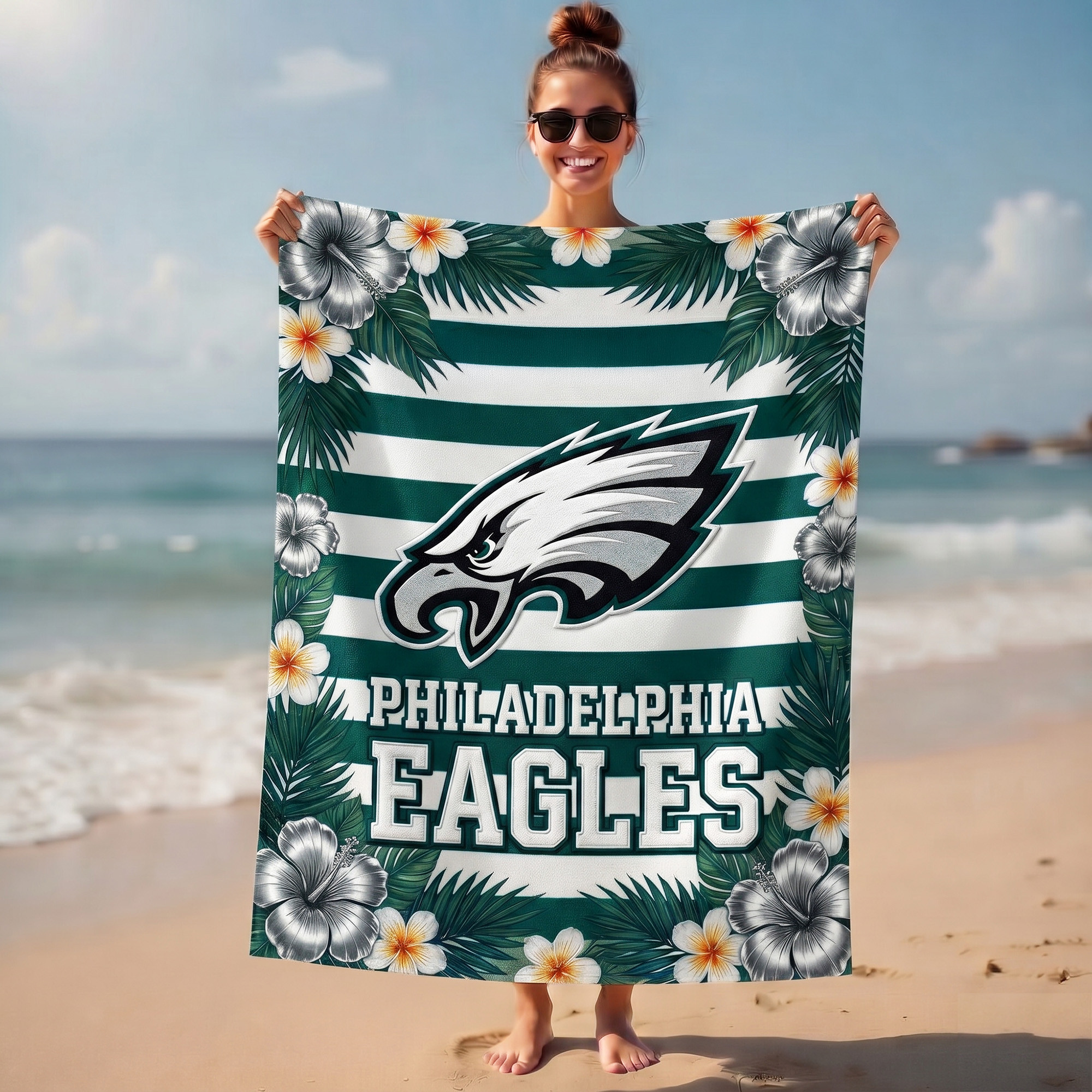 Philadelphia Eagles | Premium NFL Tropical Beach Towel NY