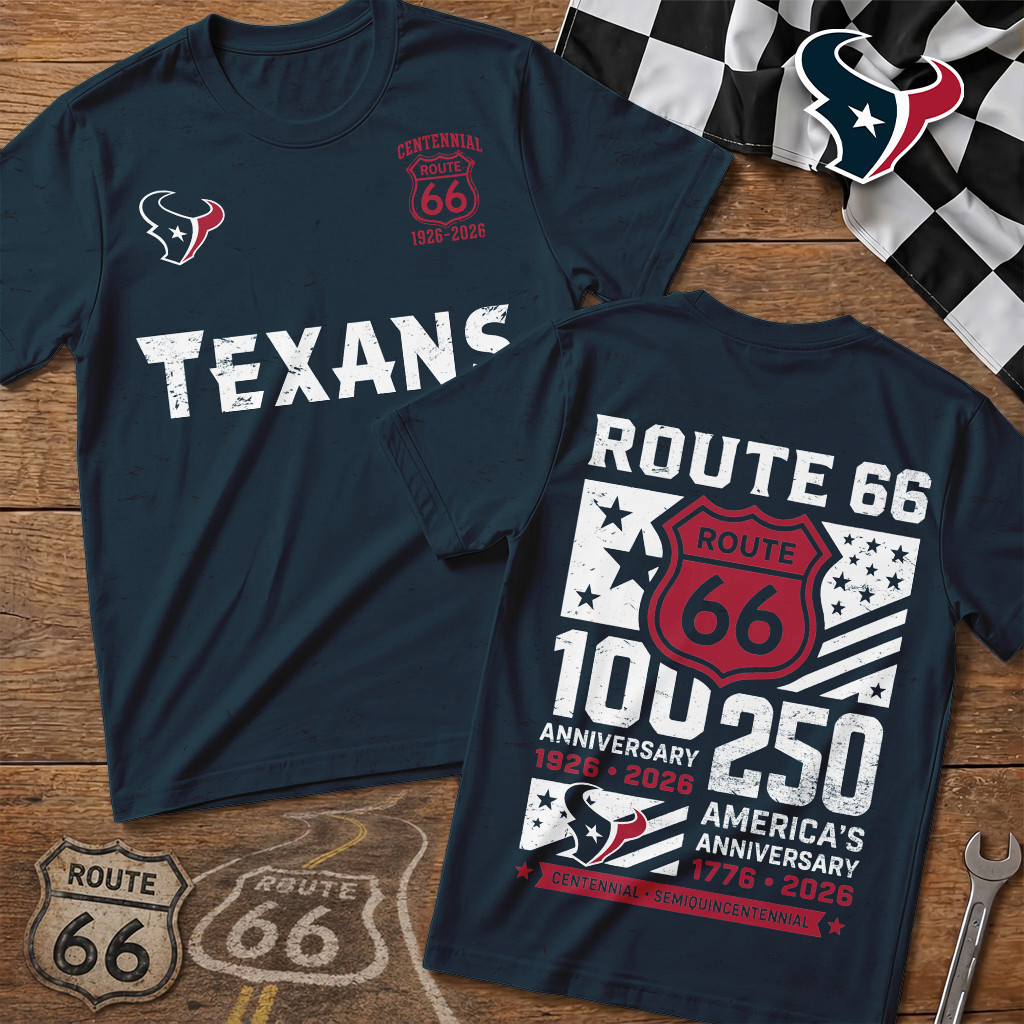 Houston Texans | Premium NFL Route 66 Centennial T-Shirt TD