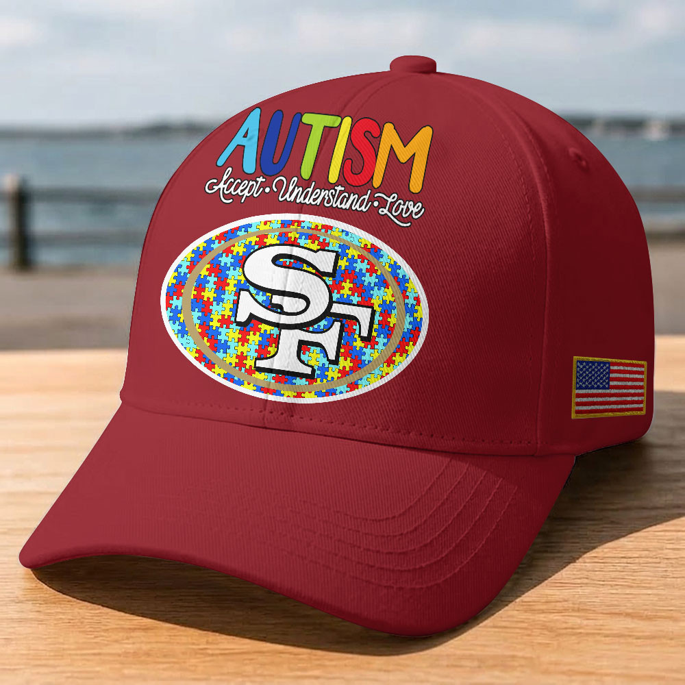 San Francisco 49ers | Premium Classic NFL Autism Awareness Puzzle Cap