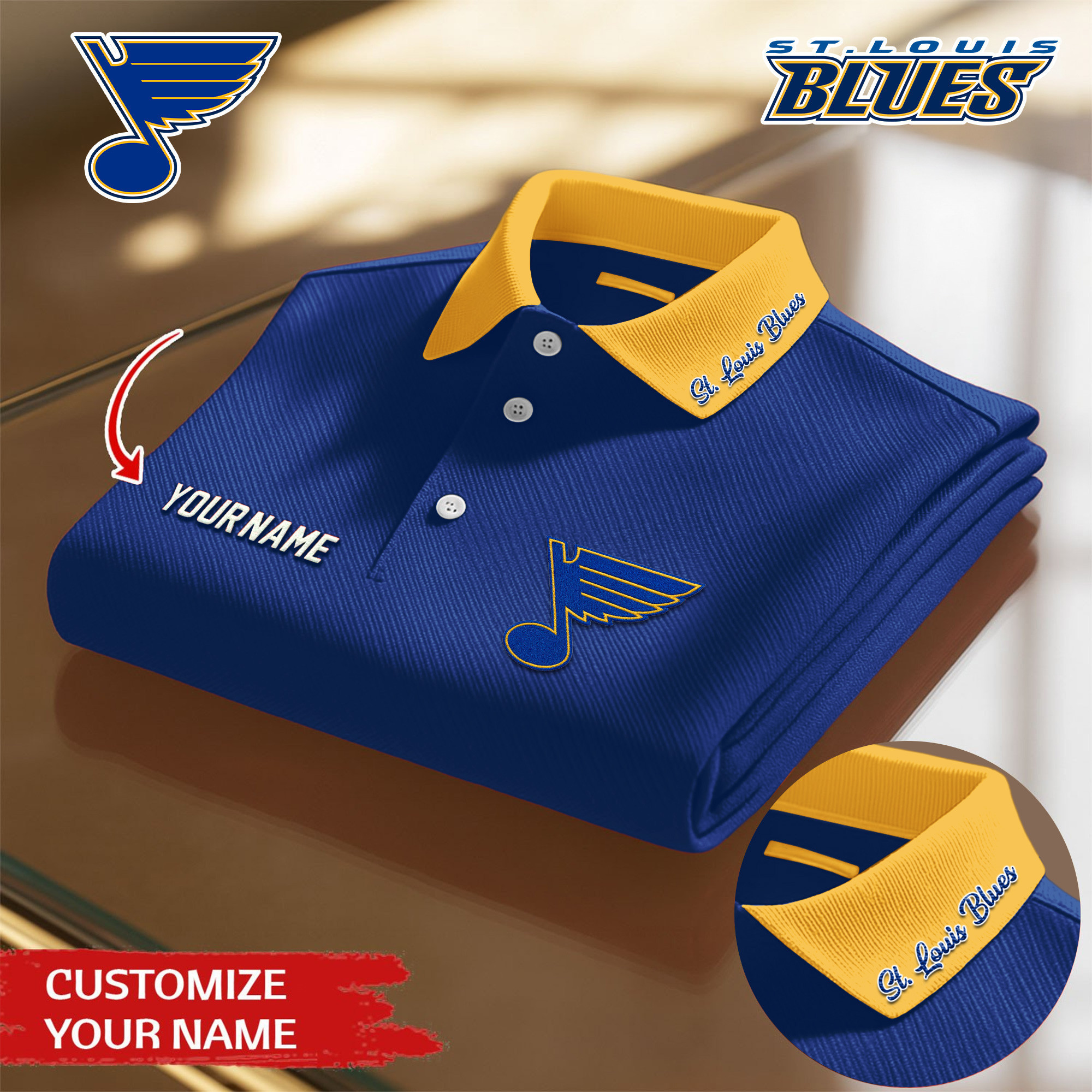St. Louis Blues | Premium NHL Polo Shirt TD