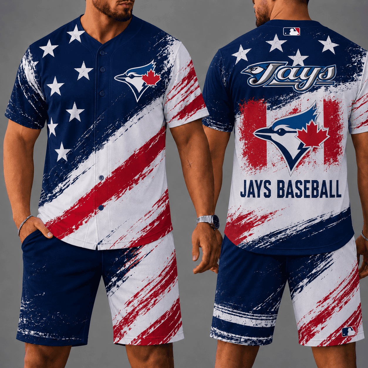 Toronto Blue Jays | Premium MLB Star Spirit Jersey Shorts Set
