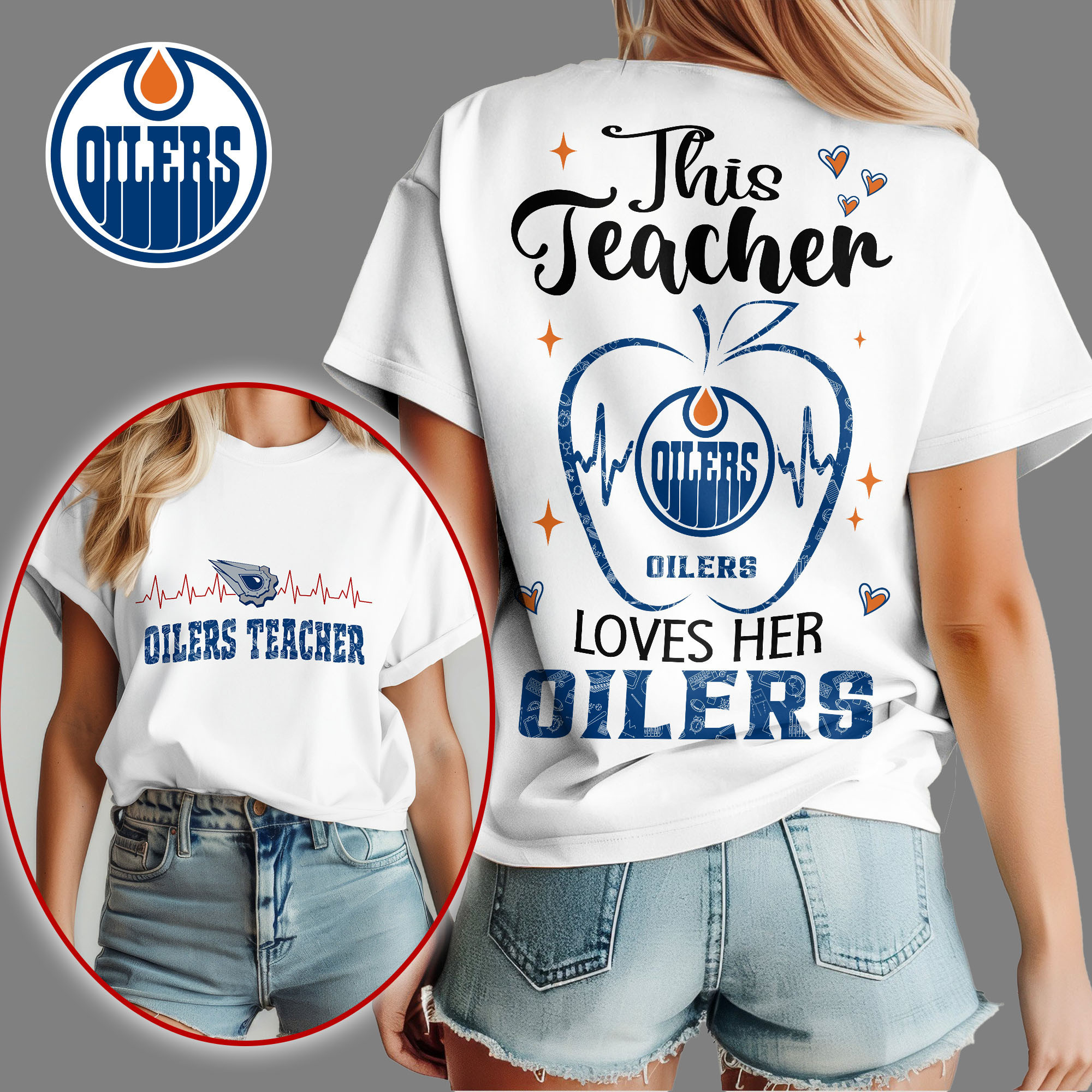 Edmonton Oilers | Premium NHL Teacher Appreciation Month Women's Shirt NY
