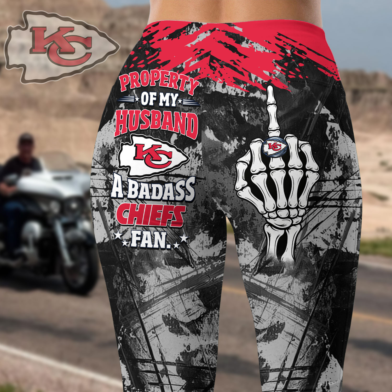 Kansas City Chiefs | Premium NFL Fan Wife Stretch Leggings HY