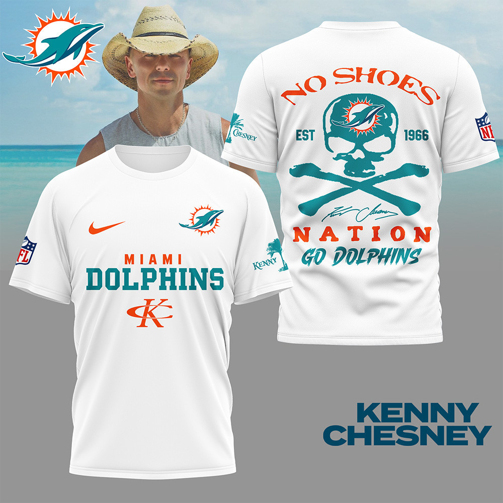 Miami Dolphins | Premium NFL Kenny Chesney Fan 3D Shirt NY